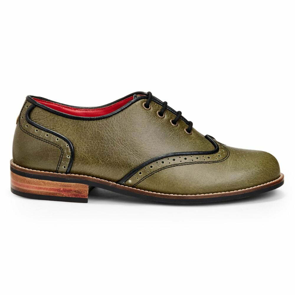 Banjaaran India Core Brogues Women – Olive - view 3