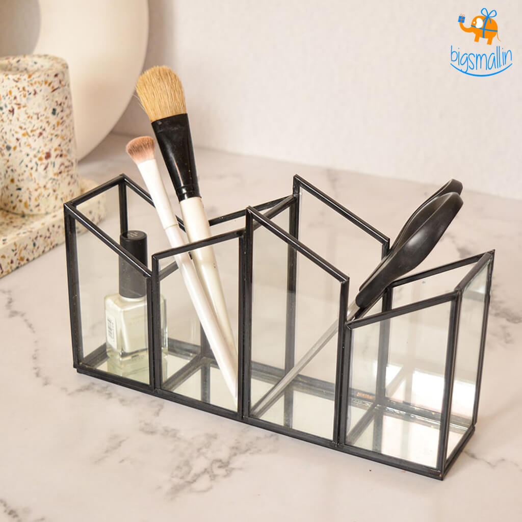 Hollyhock Geometric Glass Organizer - view 2