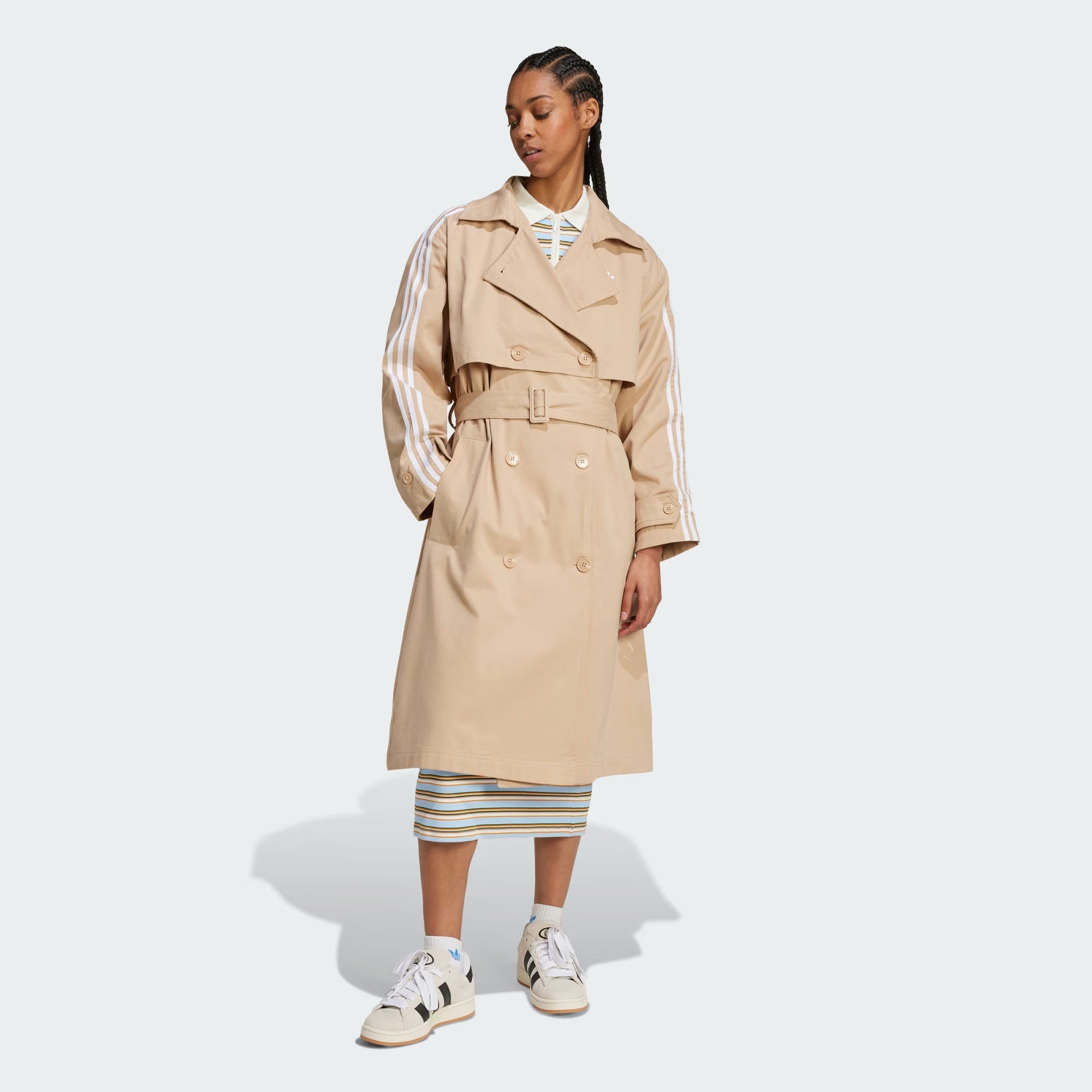 Adidas Originals | Adicolor Trench Coat Twill { Magic Beige