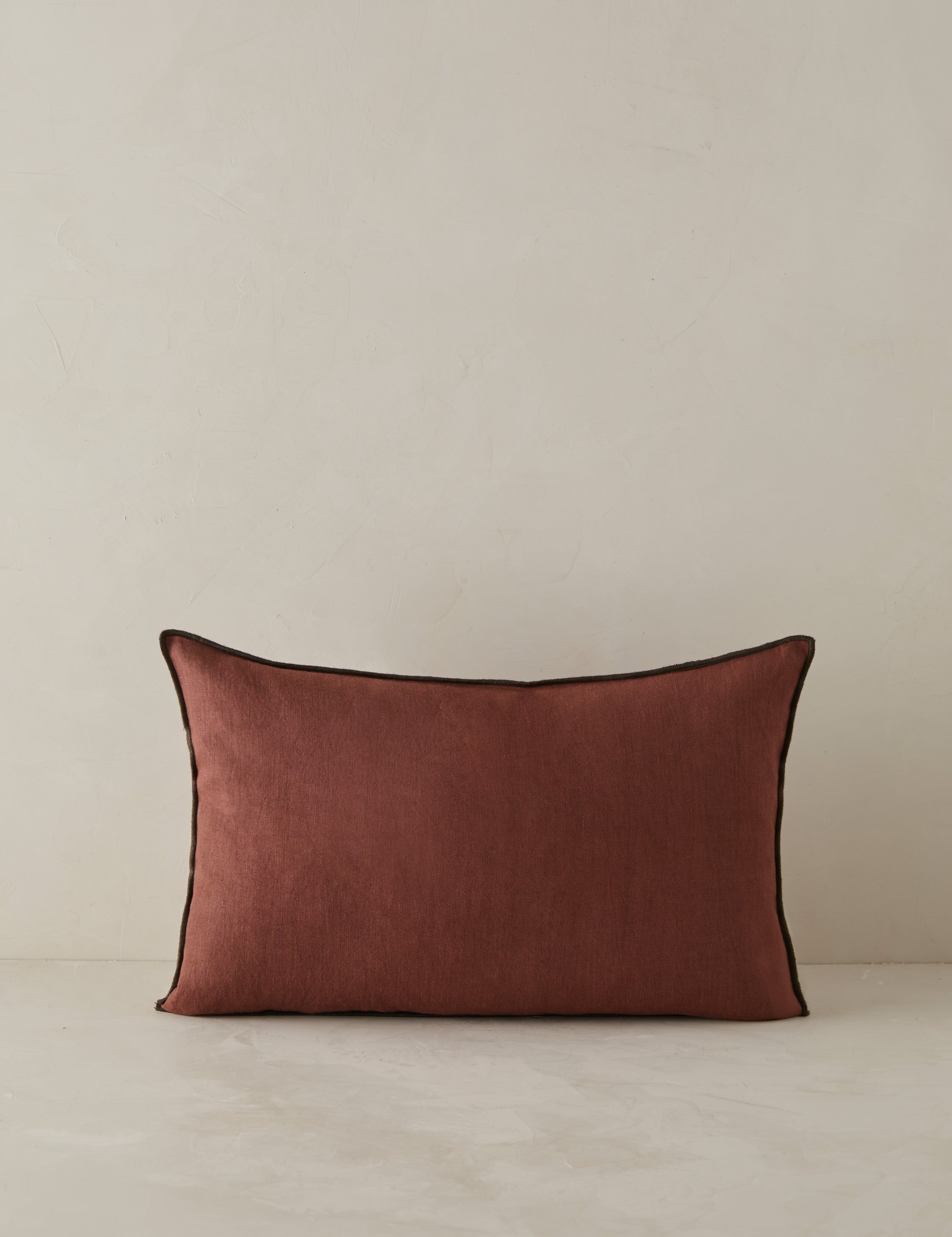 Lulu and Georgia Carys Contrast Linen Pillow - view 15