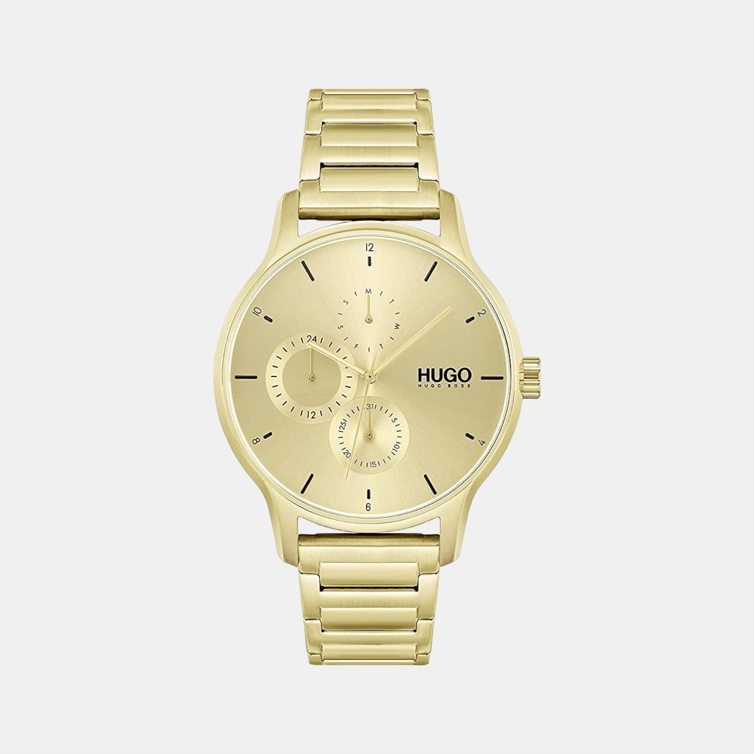 Boss Bounce Men Quartz Gold Dial Chronograph Stainless Steel Watch 1530214