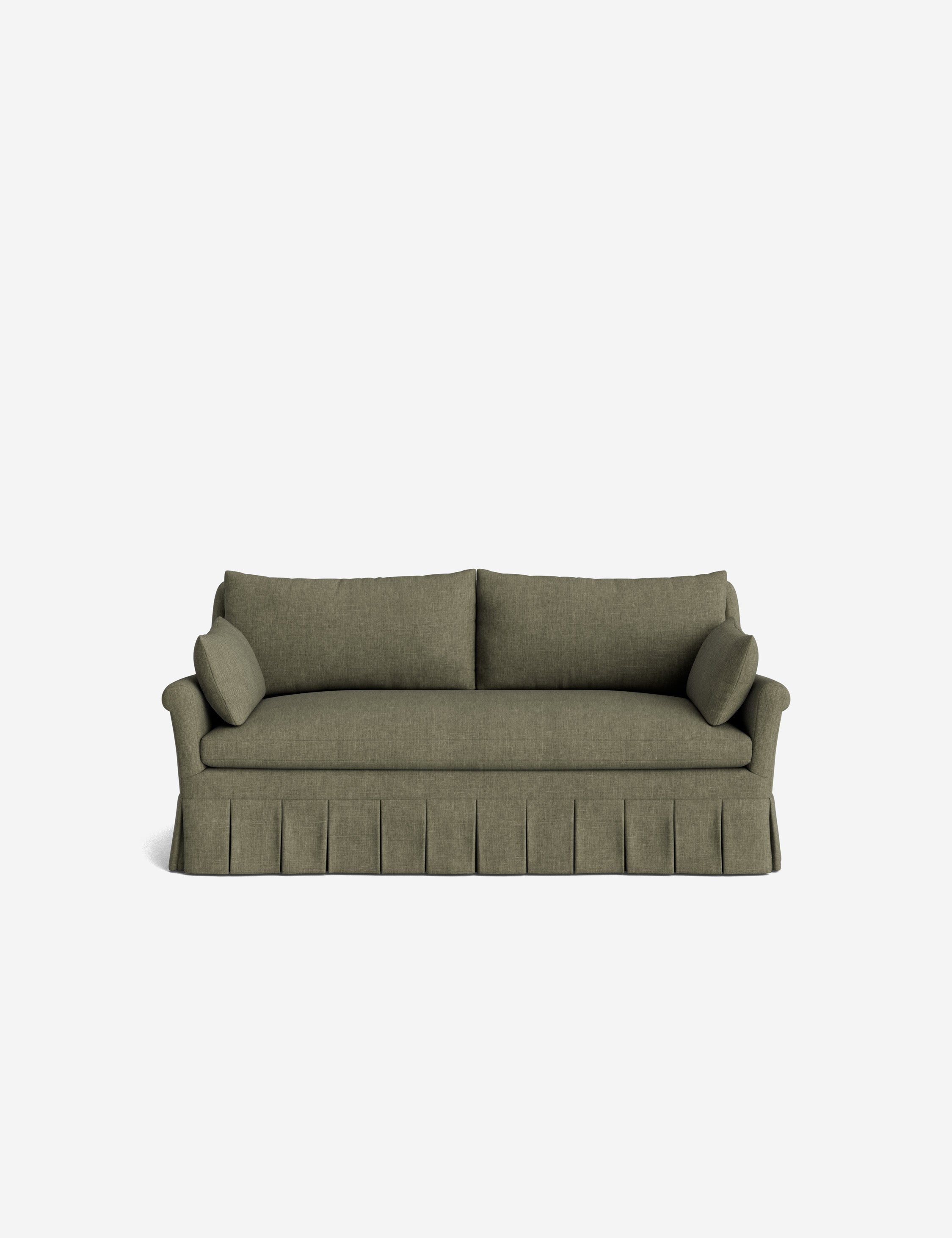 Lulu and Georgia Portola Rolled Arm Pleated Sofa - view 142