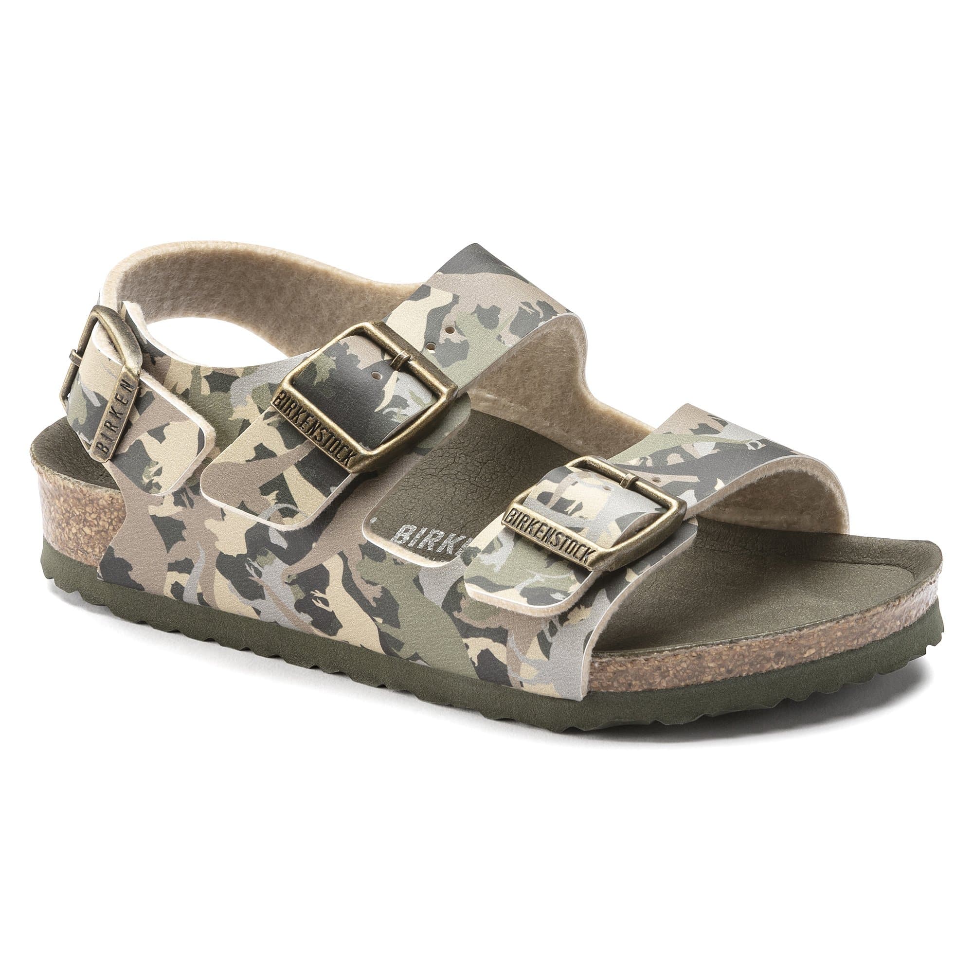 Birkenstock Milano Kids Birko-Flor – Green Green/Dino Camo Khaki - view 6