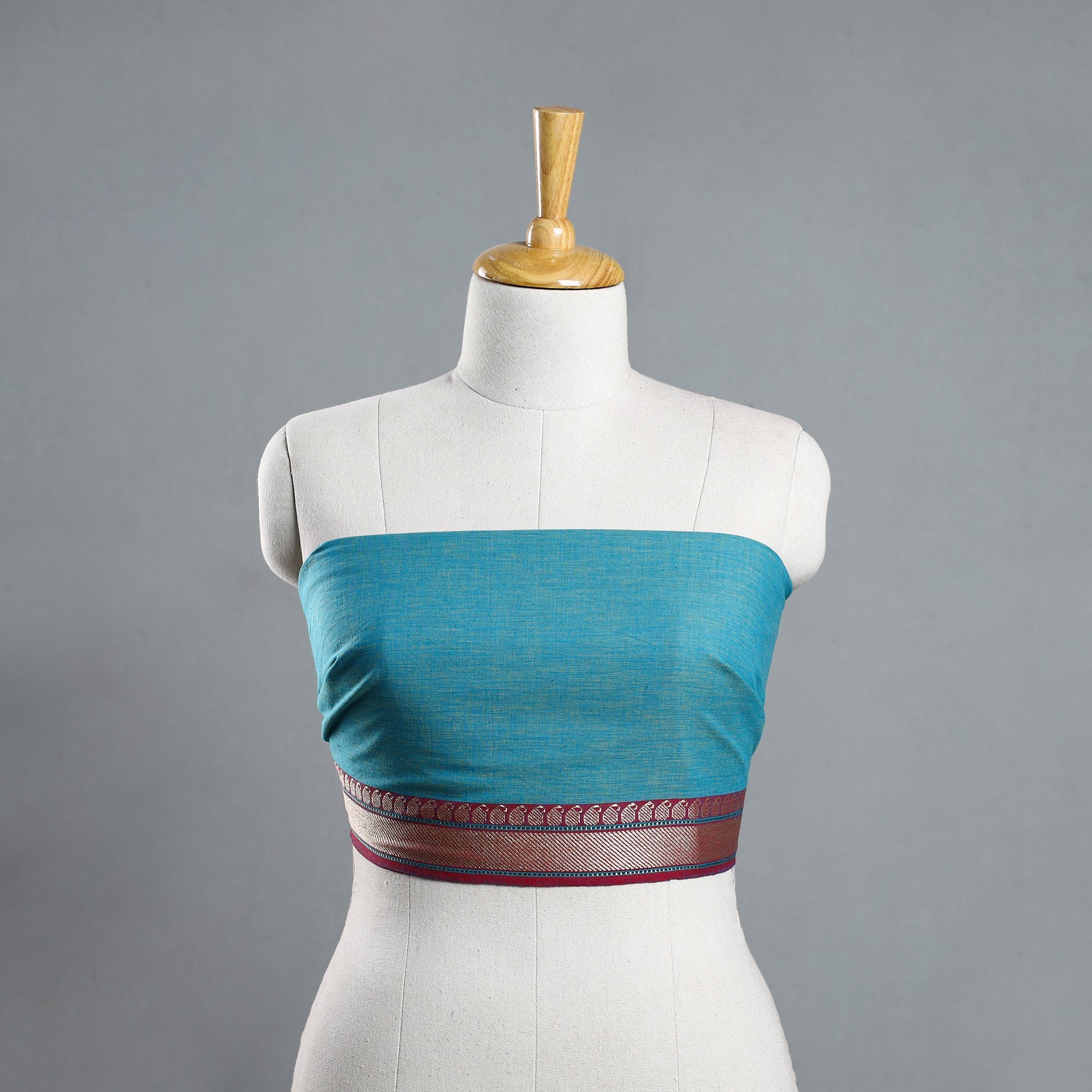 NOORI BAZAR Blue - Dharwad Cotton Blouse Piece 91