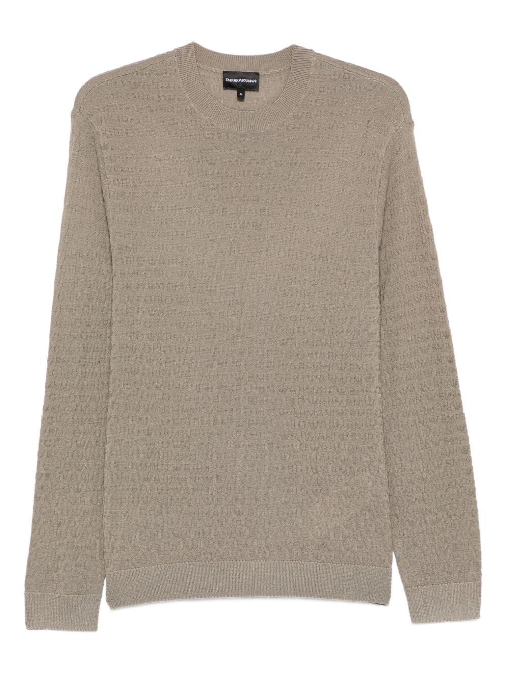 Emporio Armani Wool crewneck sweater – 100% Virgin Wool