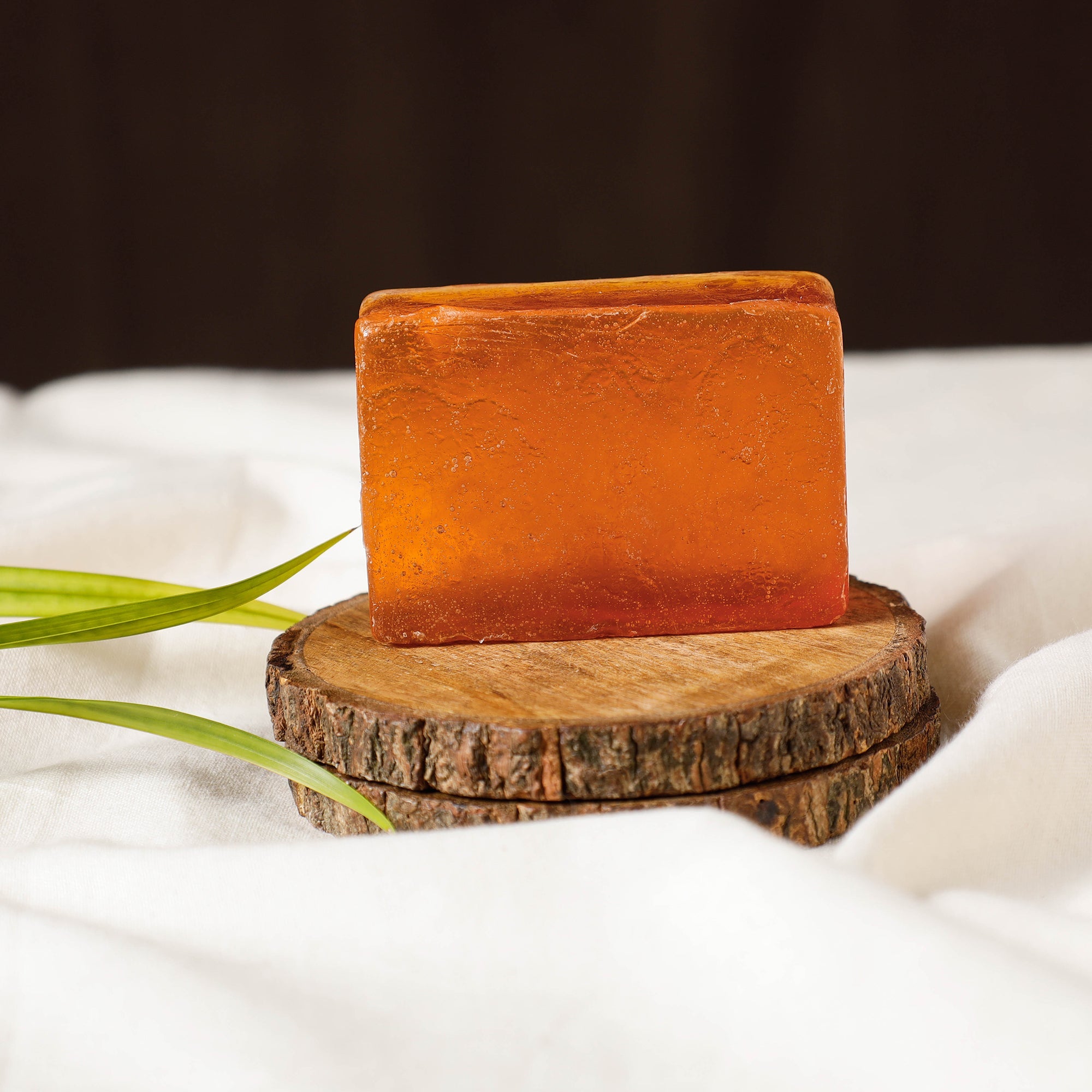 ITOKRI CRAFTS INITIATIVE Bihra Handmade Natural Kesar Chandan Soap (100gm) - view 2