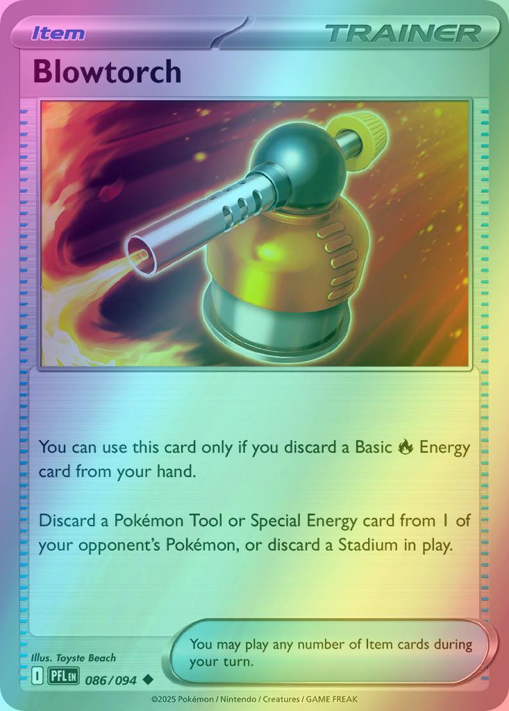 Uncommon me02-086 reverse – Pokémon Blowtorch - 086/094 - Uncommon [me02-086] [Reverse Holo]