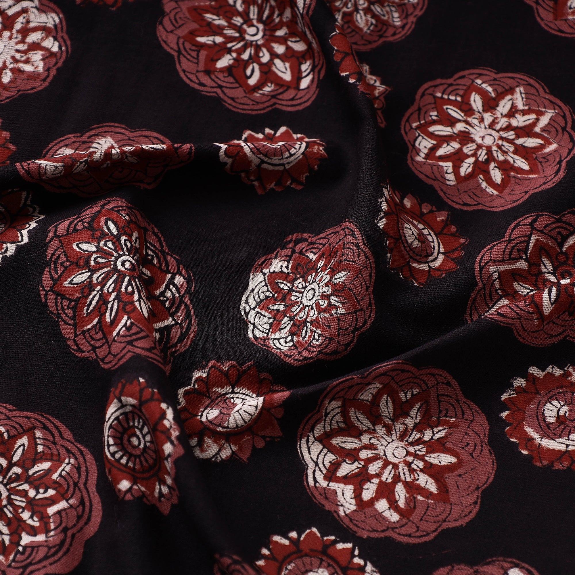 HAVELI CHRONICLES Black - Jahota Block Printed Cotton Fabric - view 3