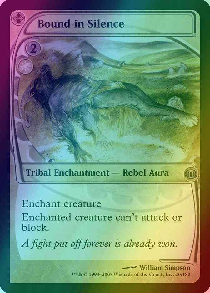 Magic Bound in Silence [20] [Future Sight] [Foil]