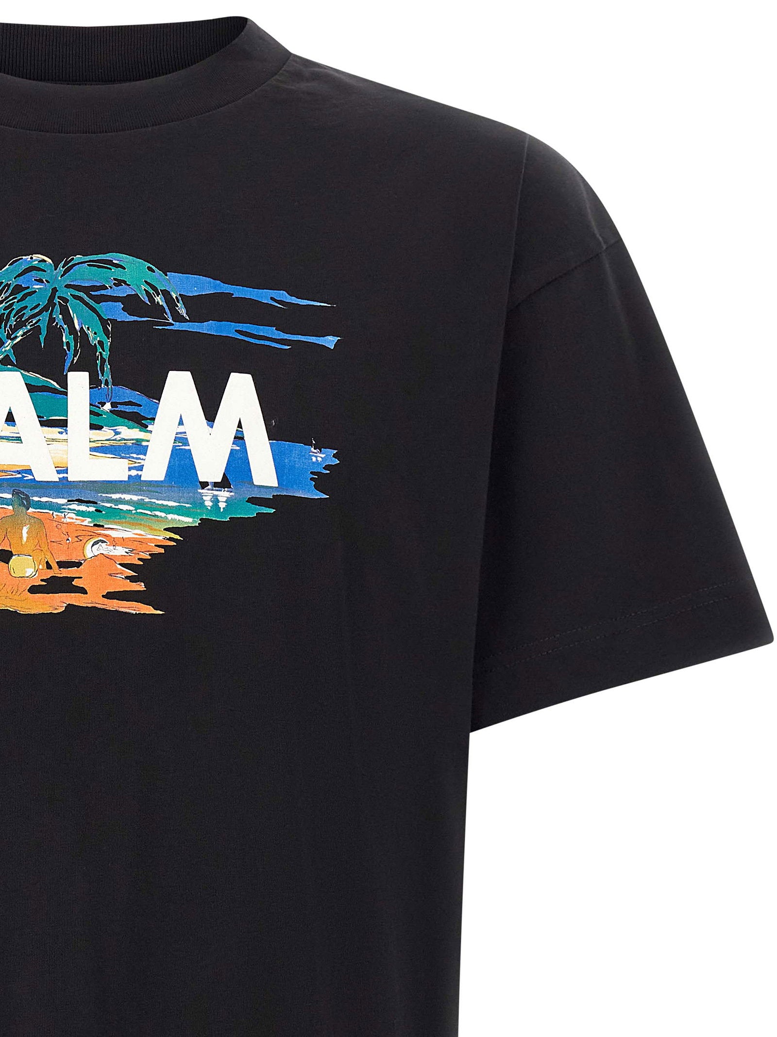 Palm Angels Graphic Print T-shirt – 100% cotton - view 3