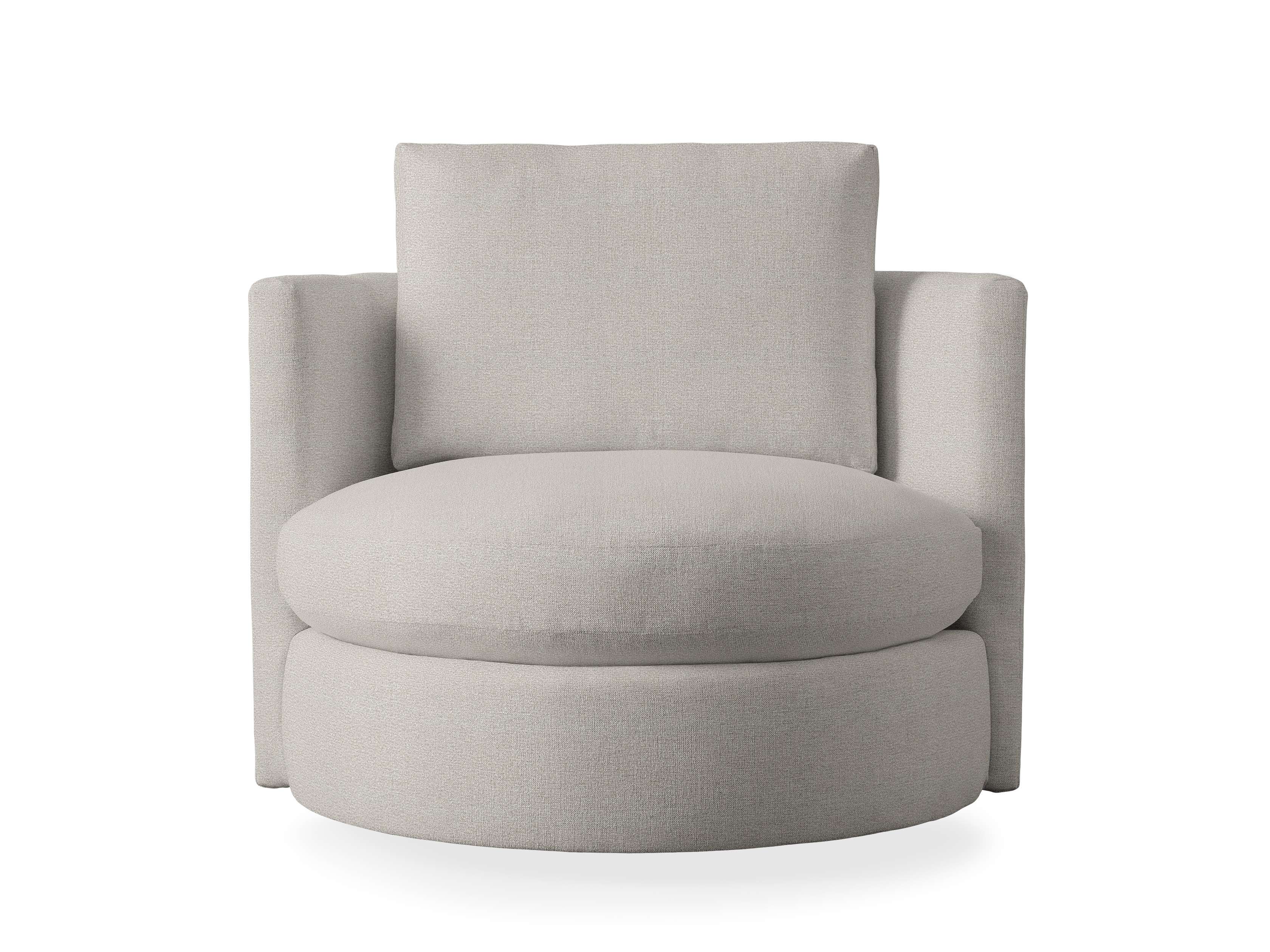 Arhaus Kipton Curved Swivel Chair