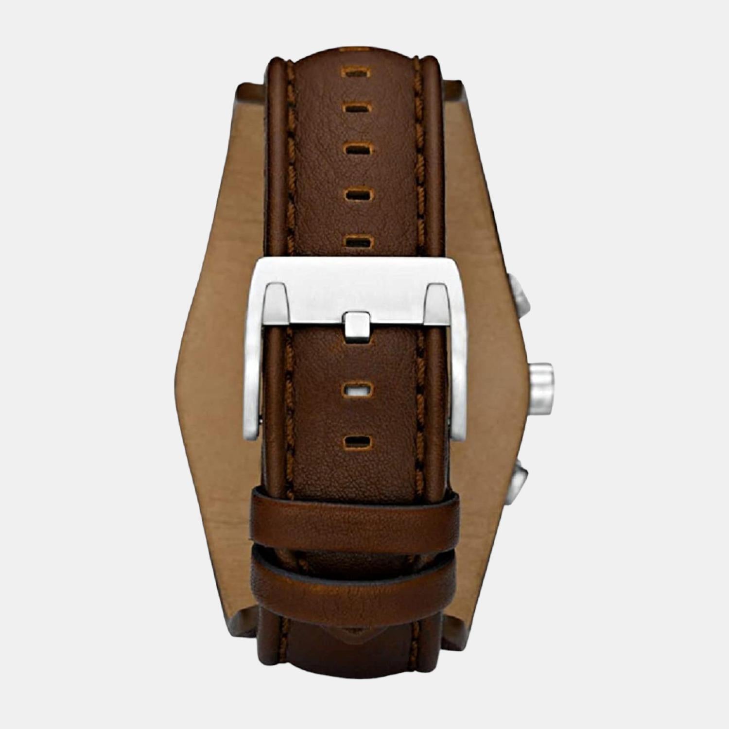 Fossil Coachman Men Quartz Two Tone Dial Chronograph Leather Watch CH2565 - view 2