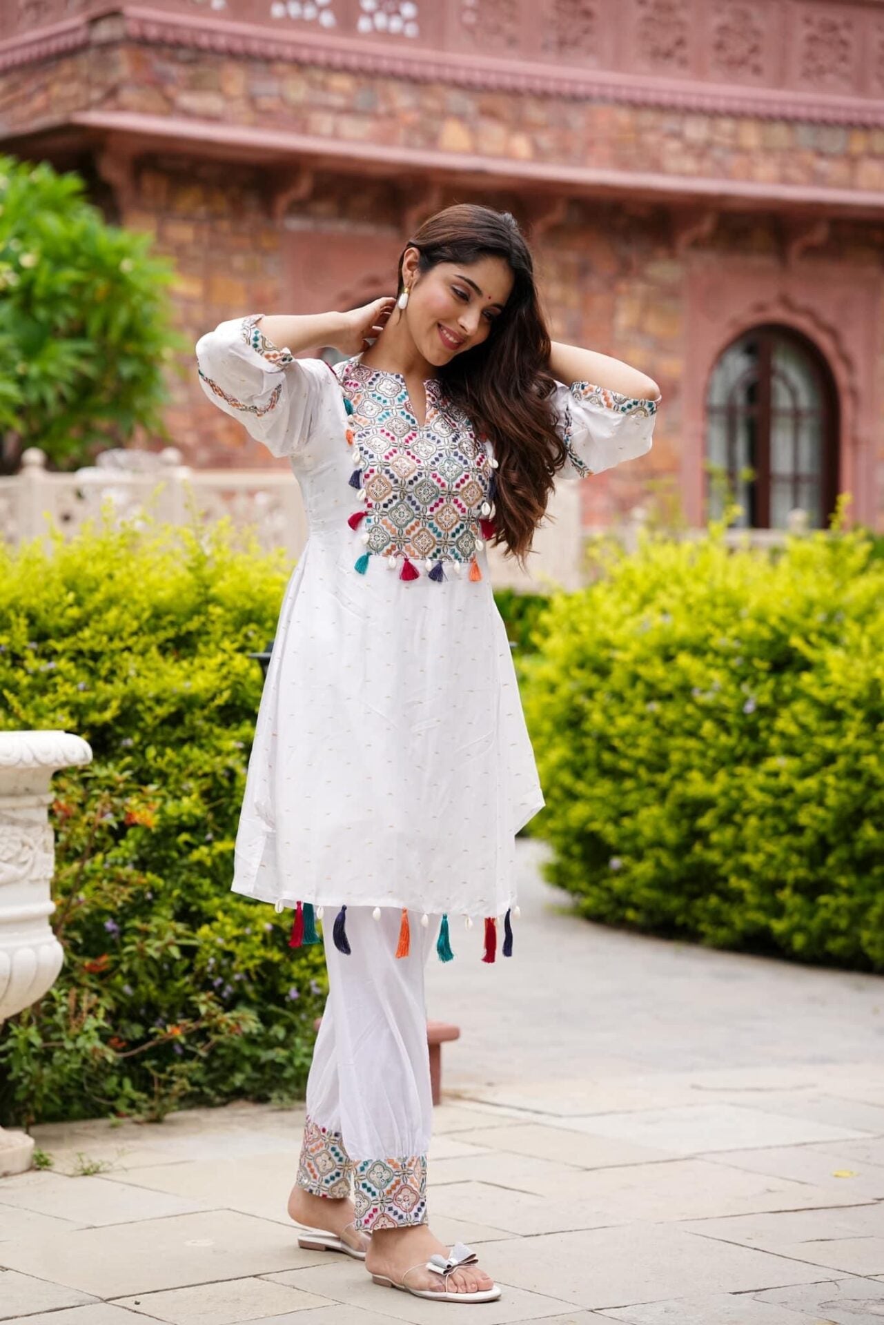 Idaho-o Netra White Kurta Set - view 2