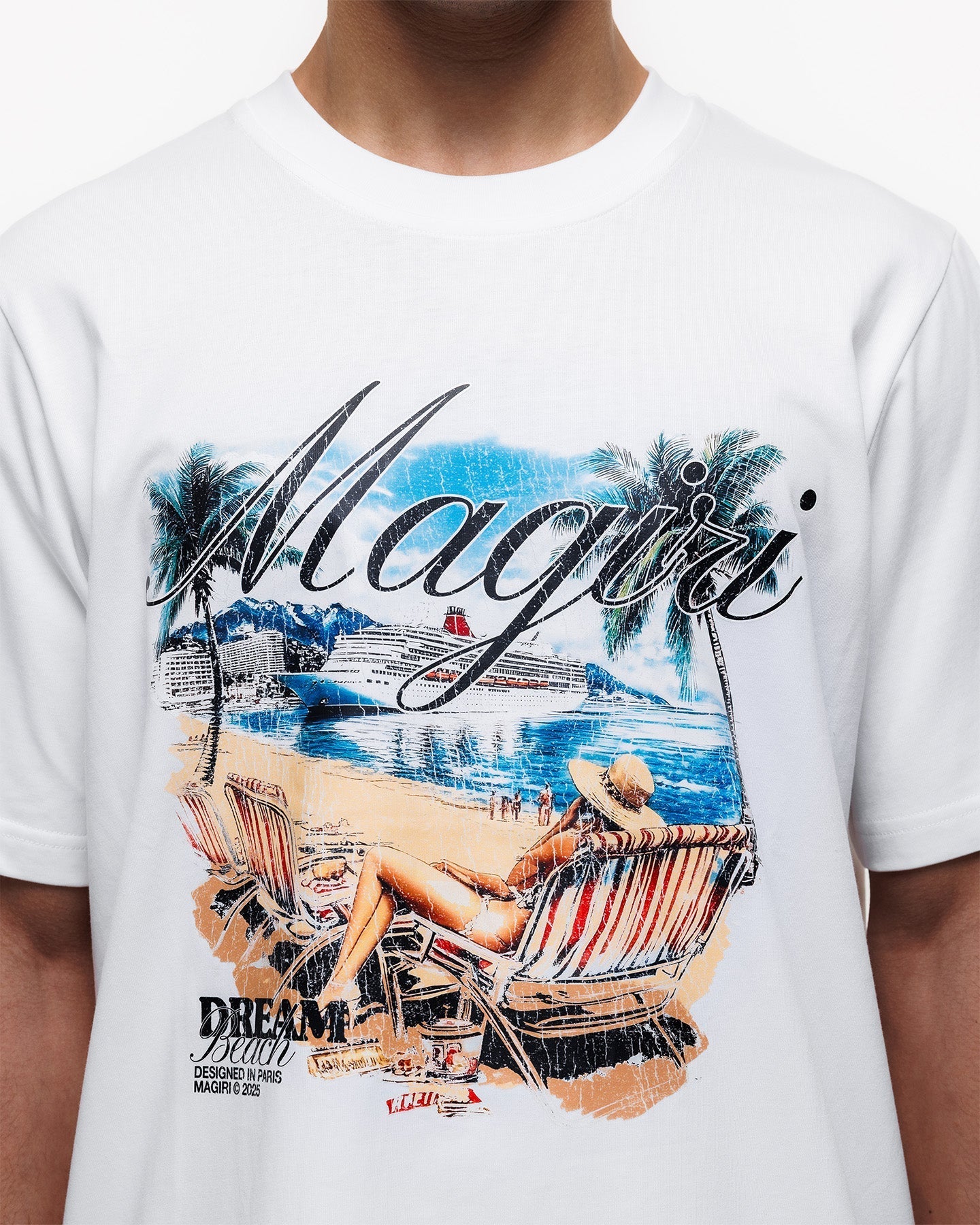 MAGIRI Dream Beach Printed White T-Shirt - view 6