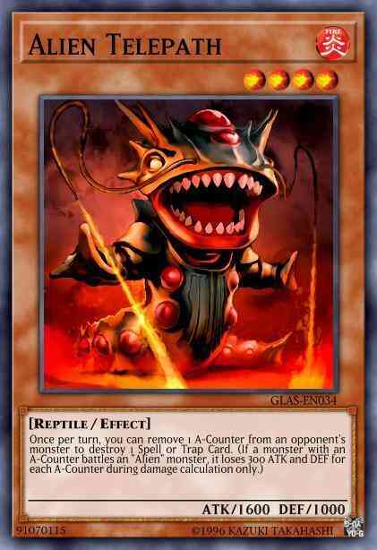 Yu-Gi-Oh! Alien Telepath - GLAS-EN034 - Rare - Unlimited