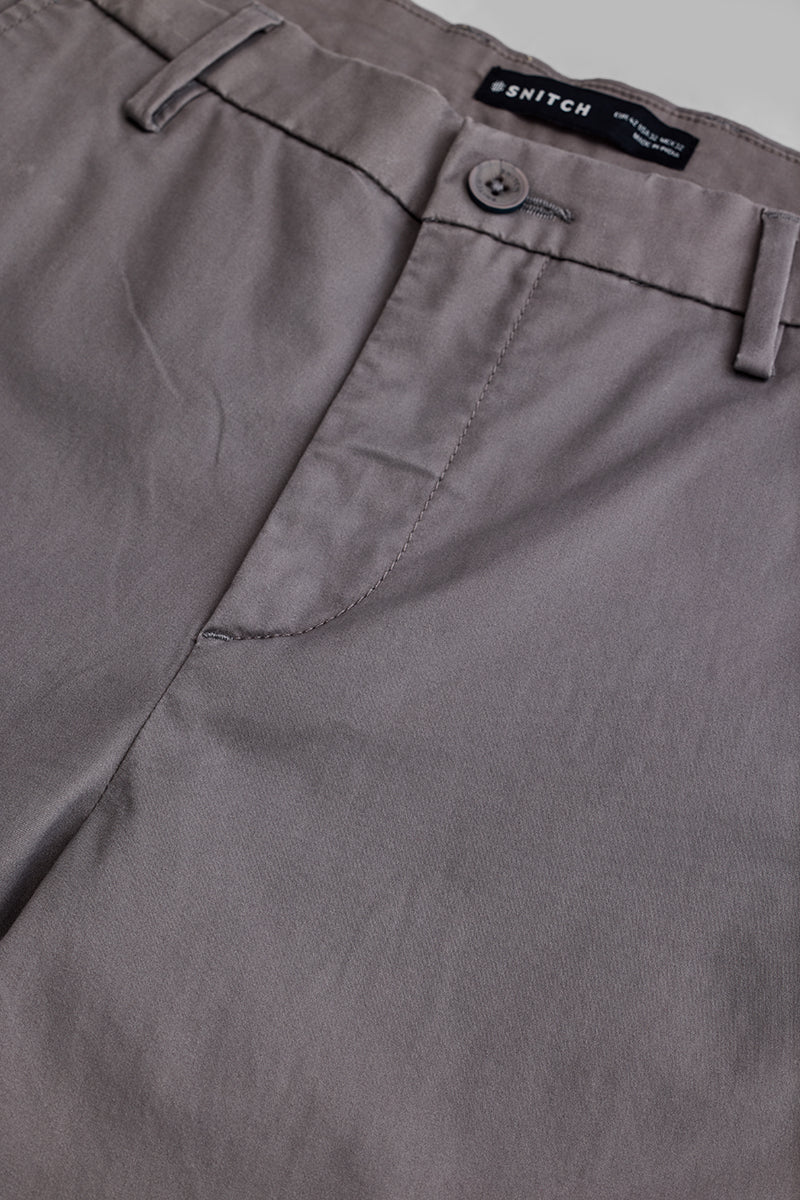 SNITCH Grey Slim Fit Trousers - view 2