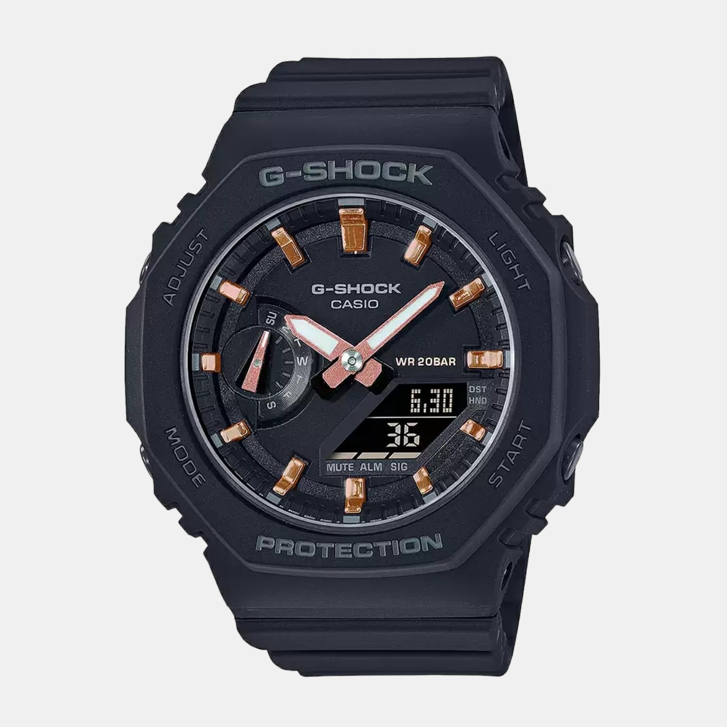 Casio G-Shock Women Quartz Black Dial Analog-Digital Resin Watch G1107 - view 3