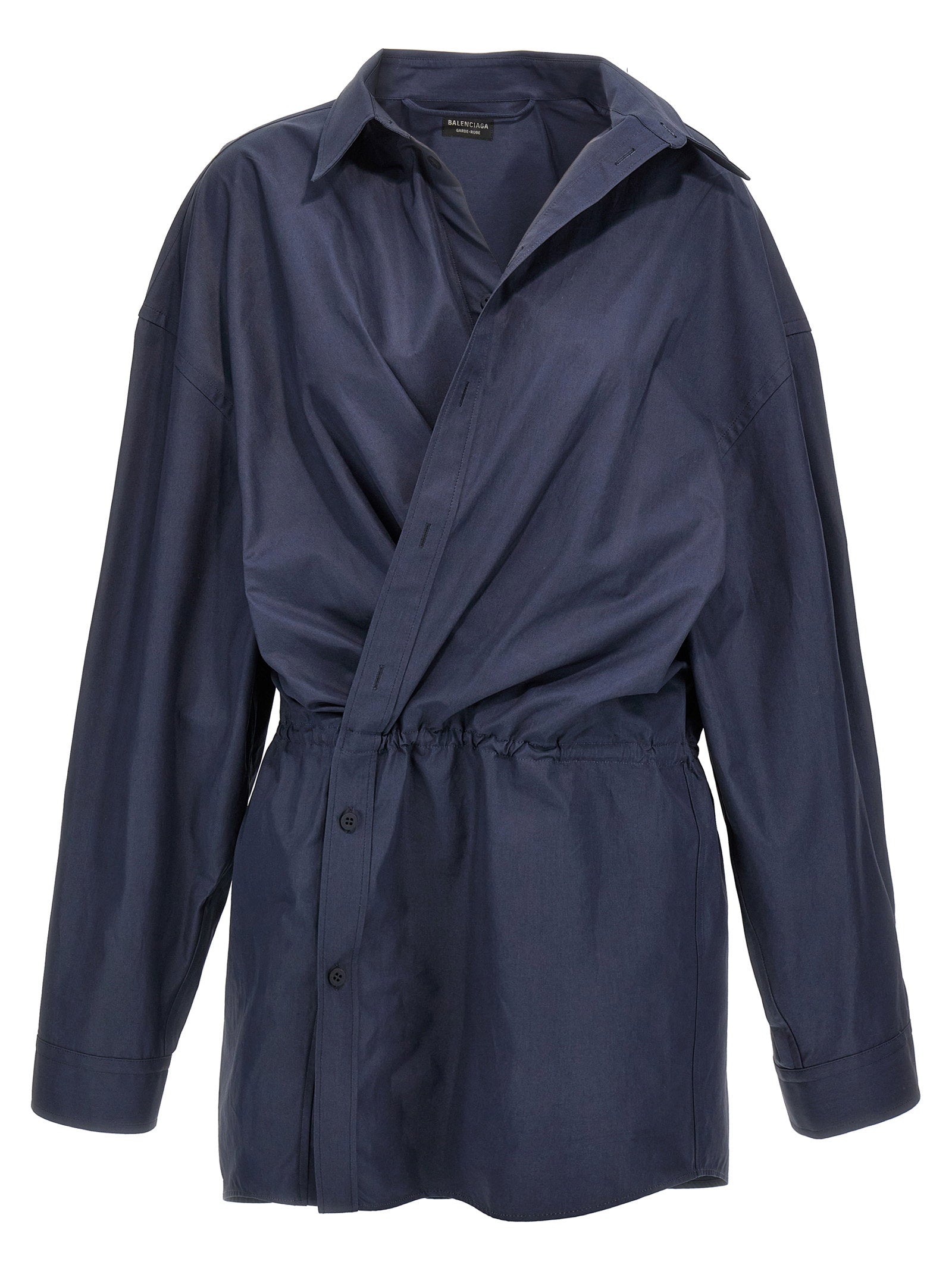 Balenciaga Stile Camicia Mini Dress – 100% cotton