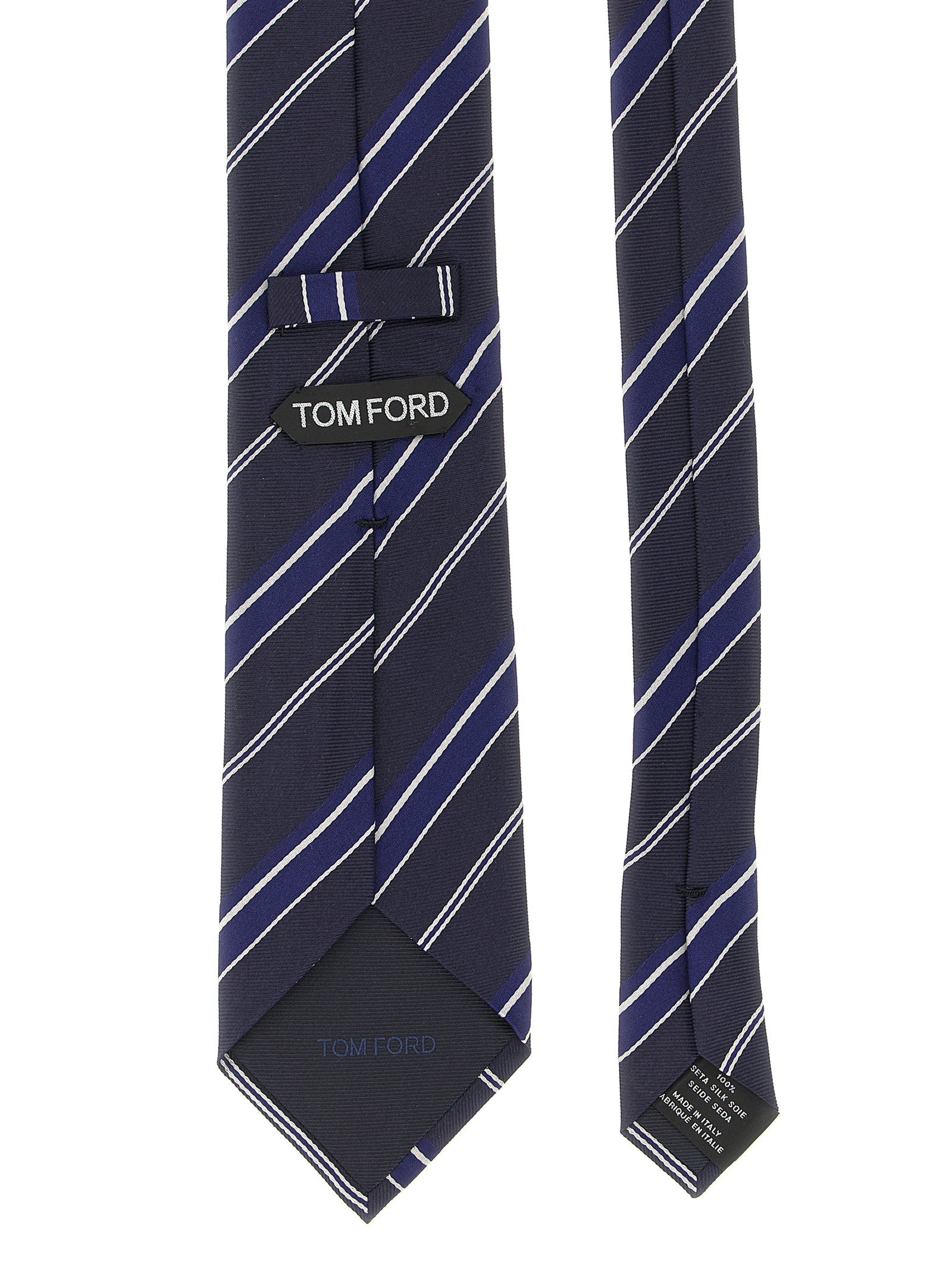 Tom Ford Diagonal Striped Tie – 100% silk mulberry - view 2