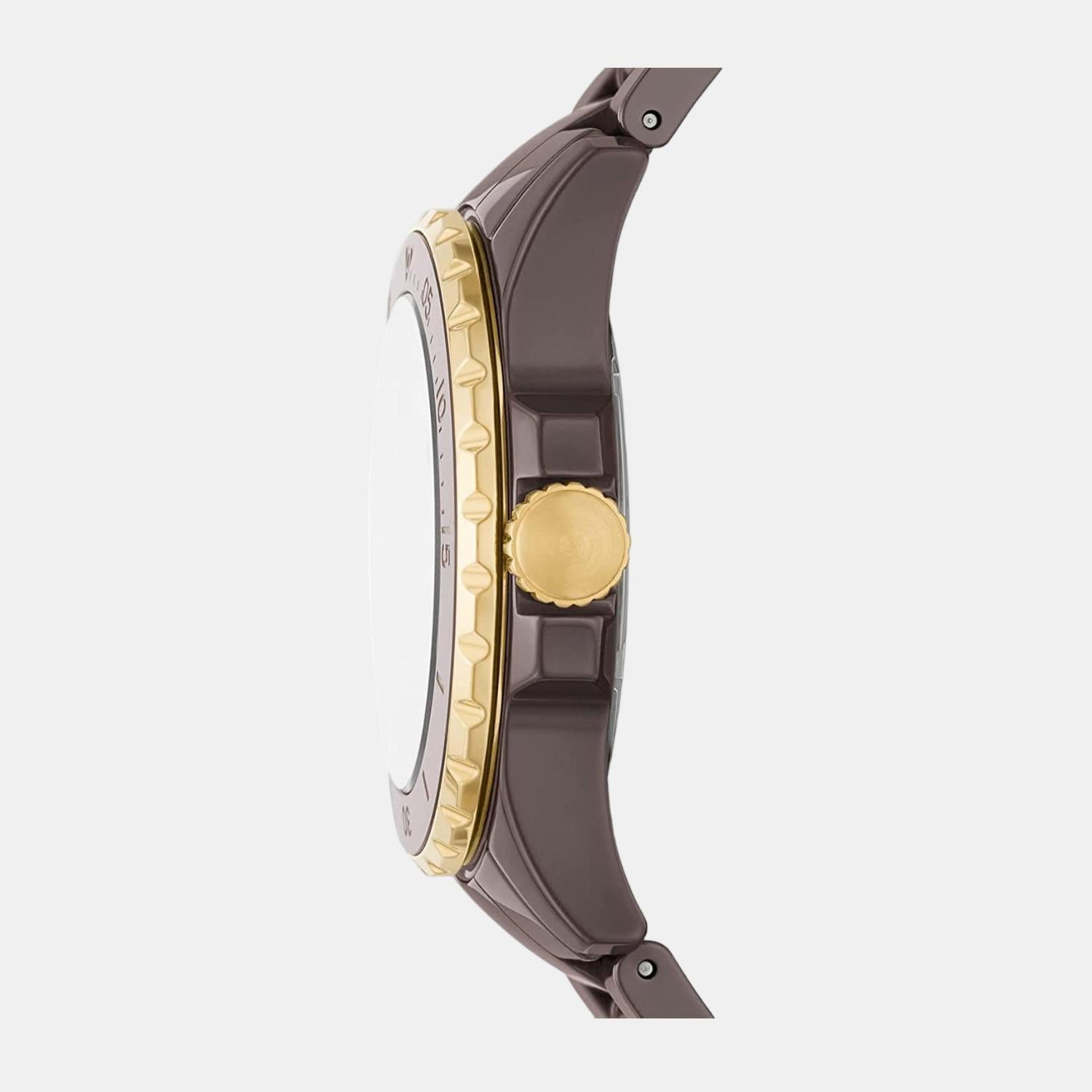 Fossil Fb-01 Women Quartz Brown Dial Analog Stainless Steel Watch CE1121 - view 2