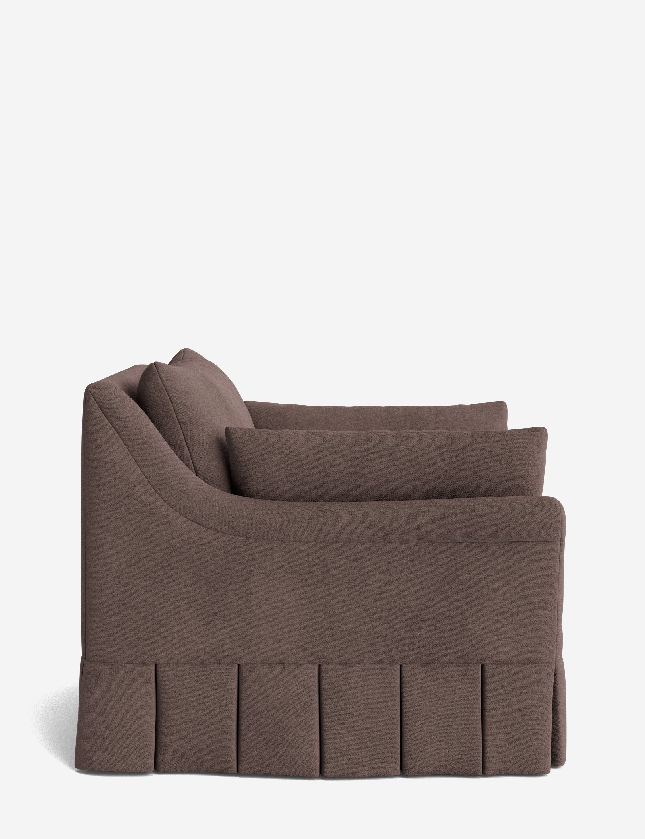 Lulu and Georgia Portola Rolled Arm Luxe Depth Pleated Chair - view 94