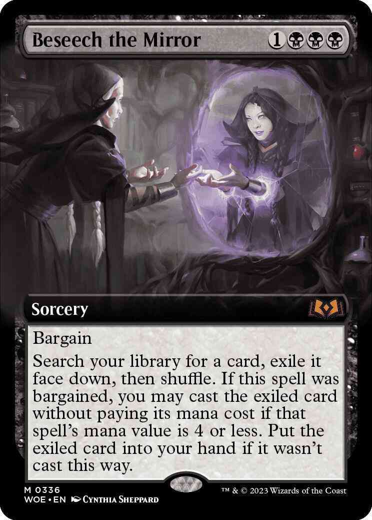 Magic Beseech the Mirror [336] [Extended Art] [Wilds of Eldraine] [Non-Foil]