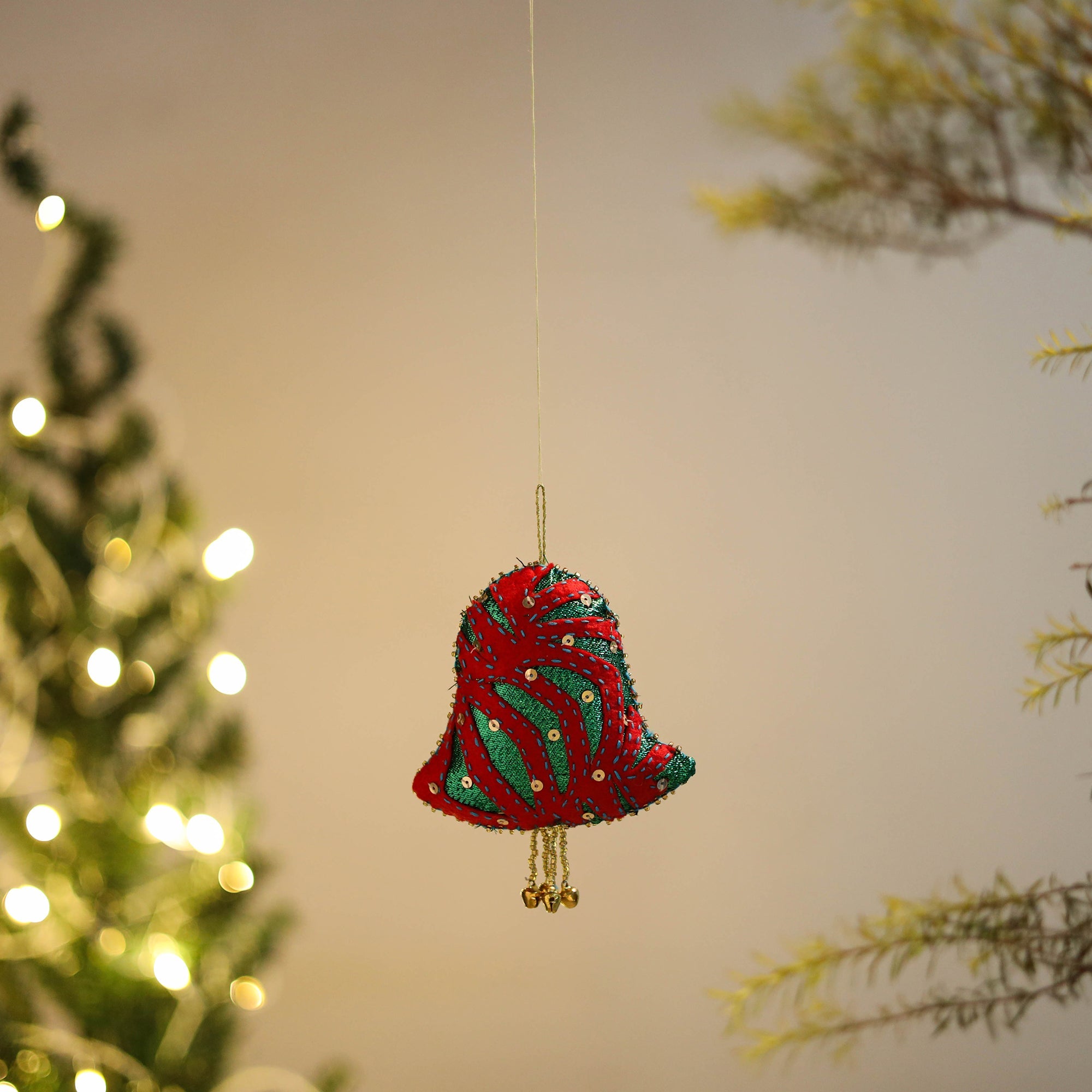 WITH LOVE BY KANIKA Bell Felt Ornament - Handmade Christmas Decor 36