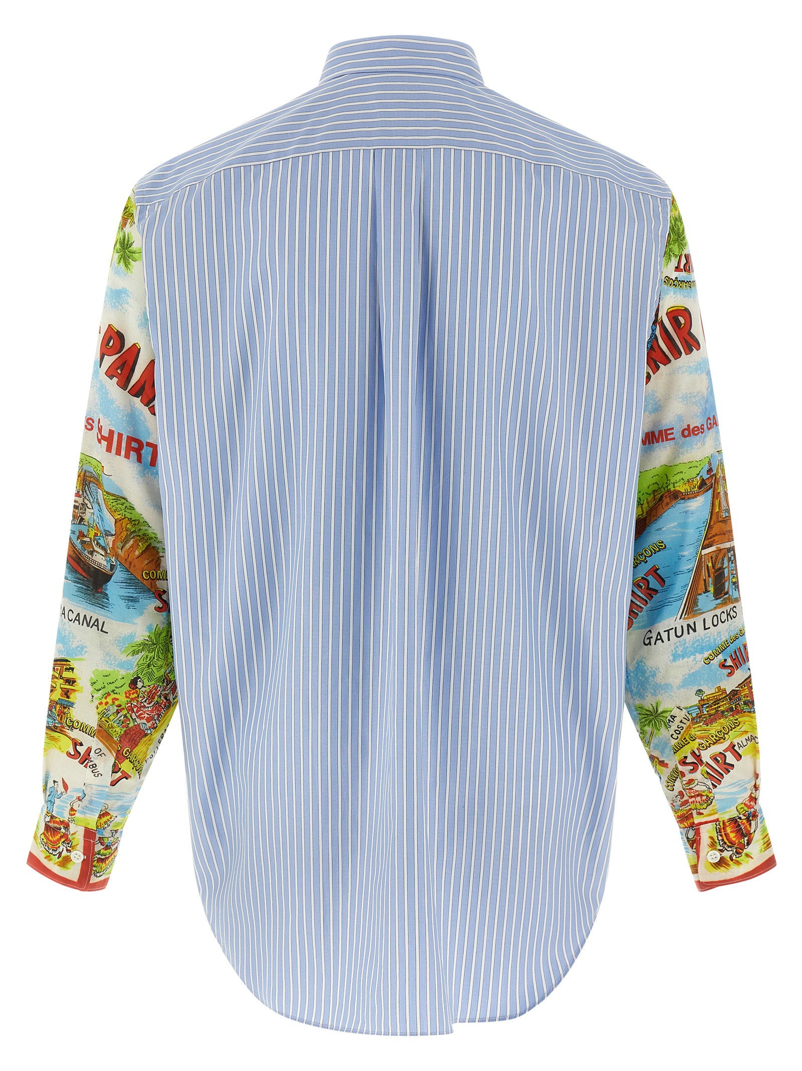 Comme Des Garcons Shirt Patterned Sleeve Shirt - view 2