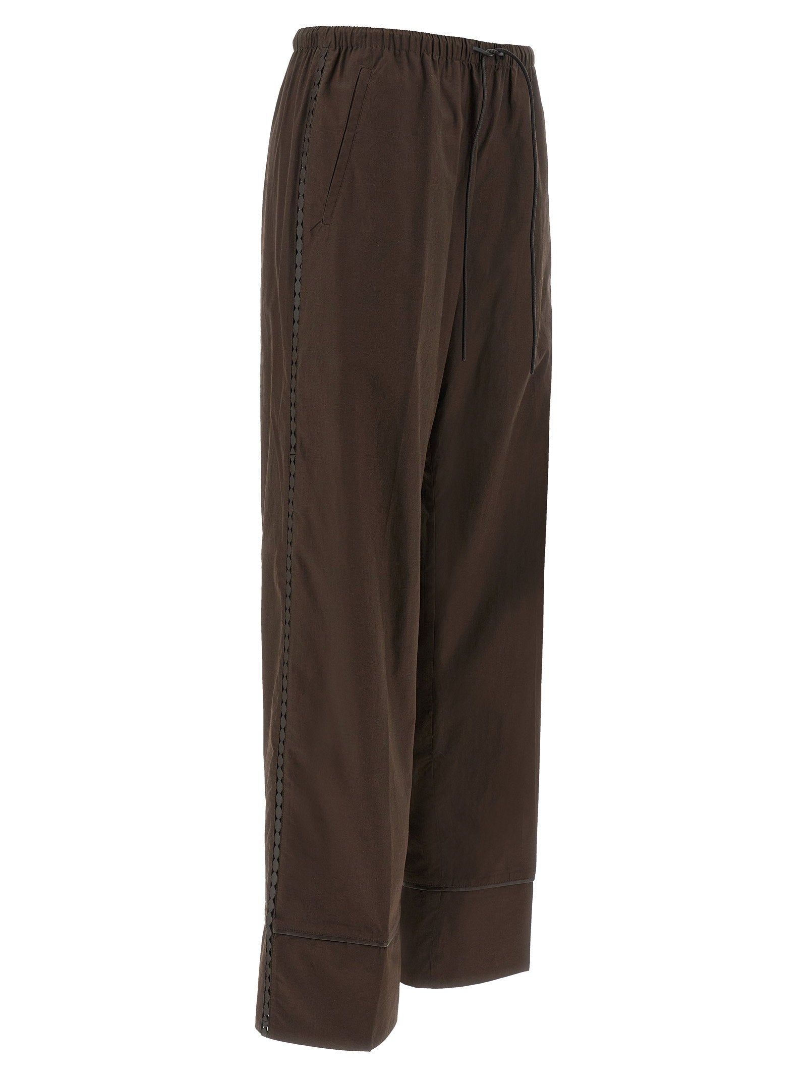 Yves Salomon Leather Insert Pants – 100% cotton - view 3