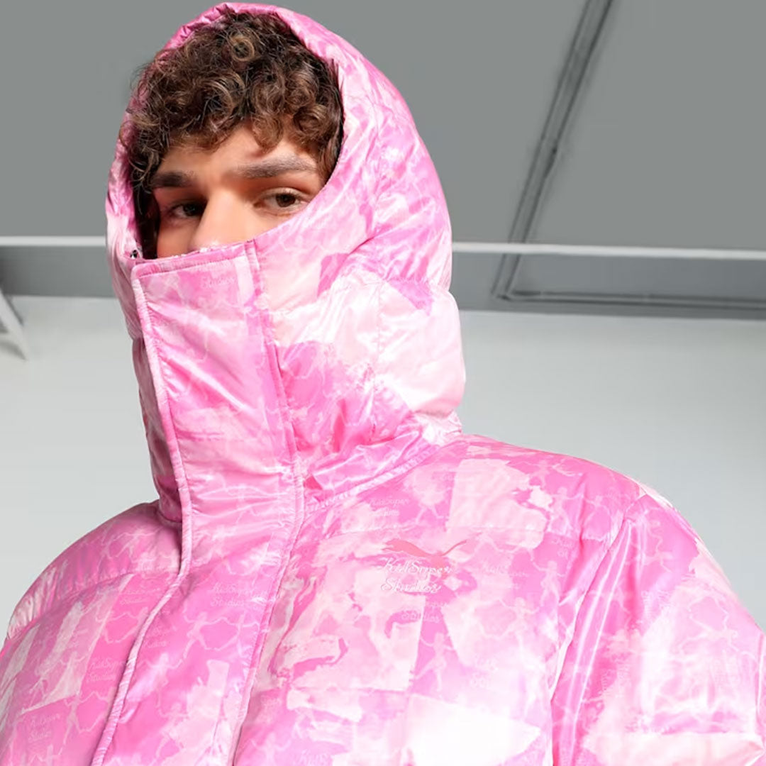 Puma | X Kidsuper All Over Print Puffer { Pearl Pink - view 4