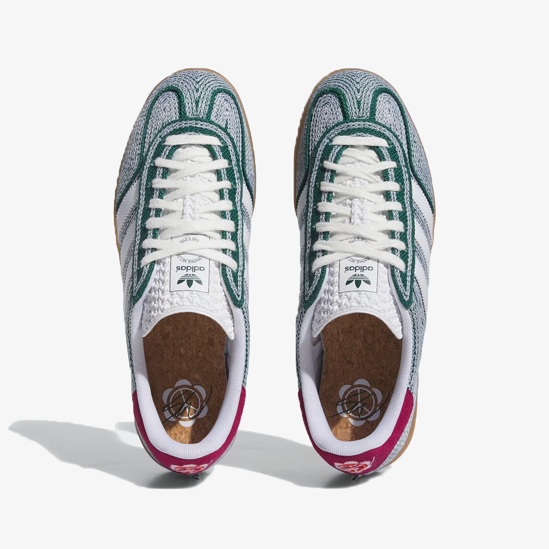 Adidas Originals | SEAN WOTHERSPOON GAZELLE INDOOR { COLLEGIATE GREEN/CLOUD WHITE/GUM - view 2