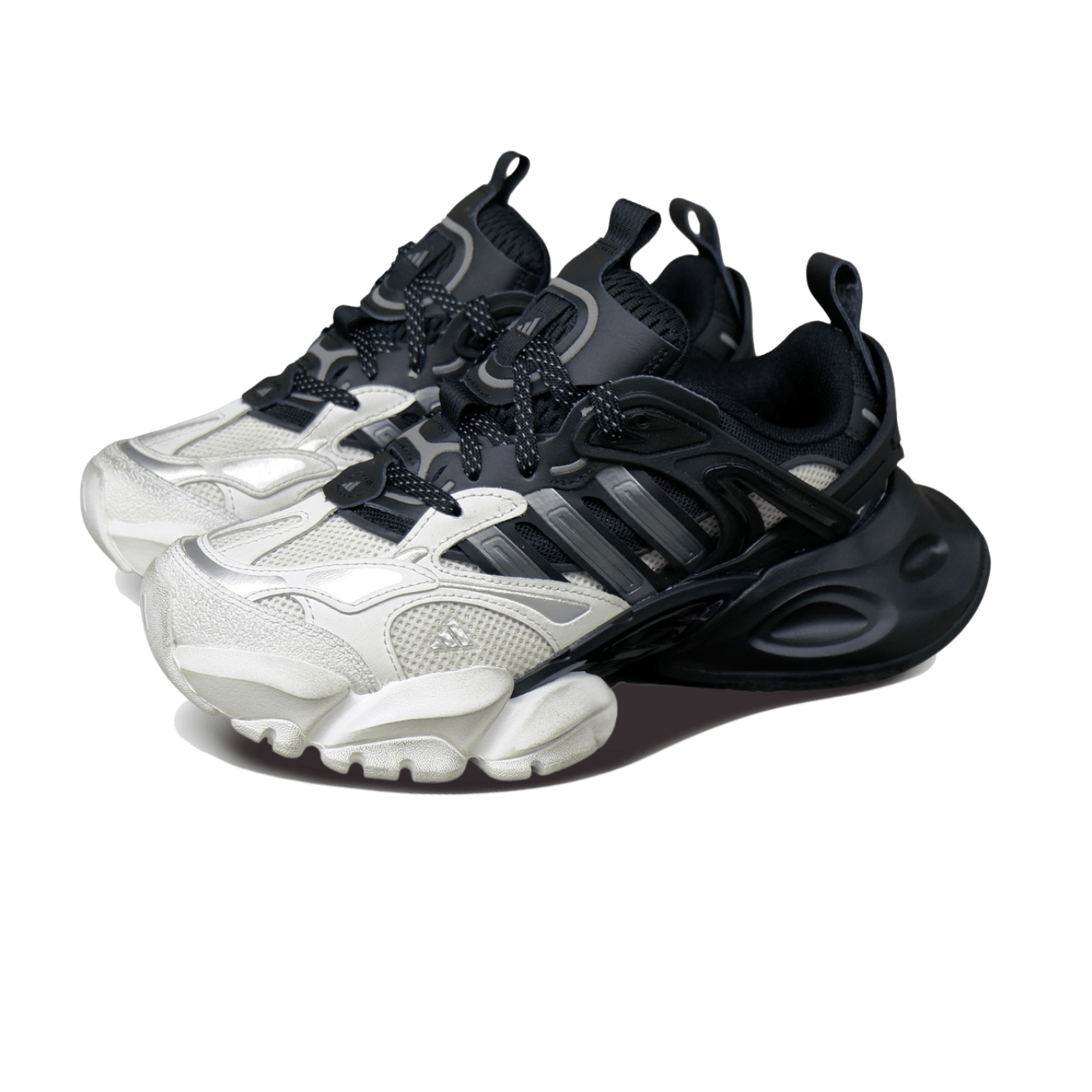 HYPE ELIXIR Adidas XLG Runner Deluxe White Black - view 2