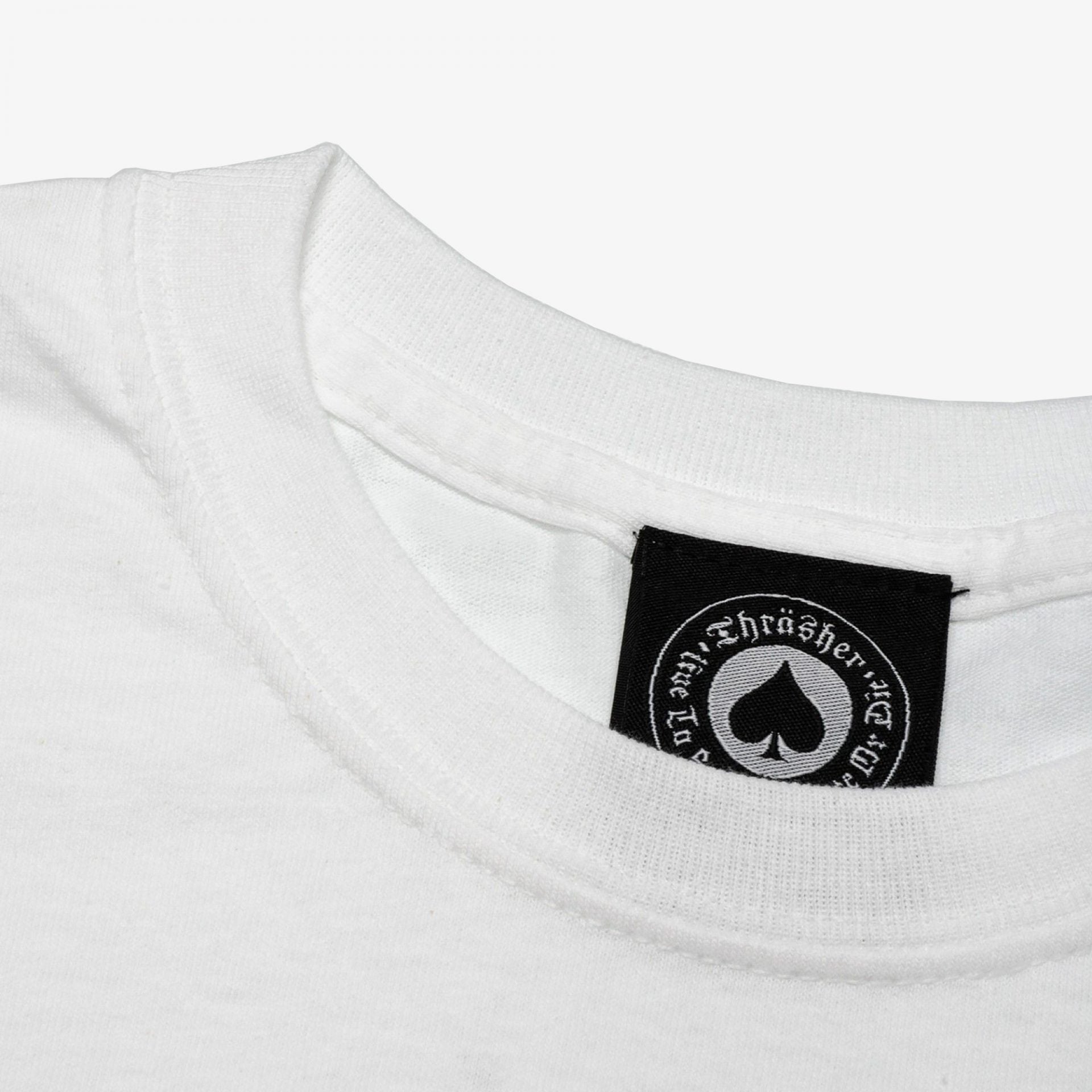 Thrasher | FLAME LOGO T-SHIRT { WHITE - view 2