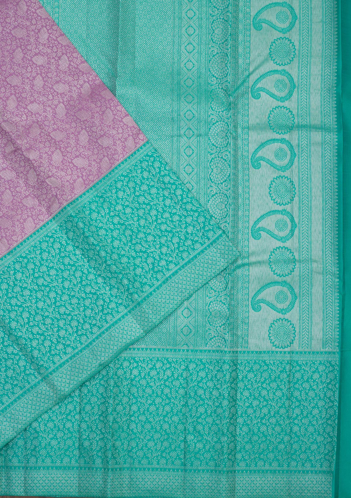 Koskii Lavender Zariwork Pure Silk Saree – Women's - view 3