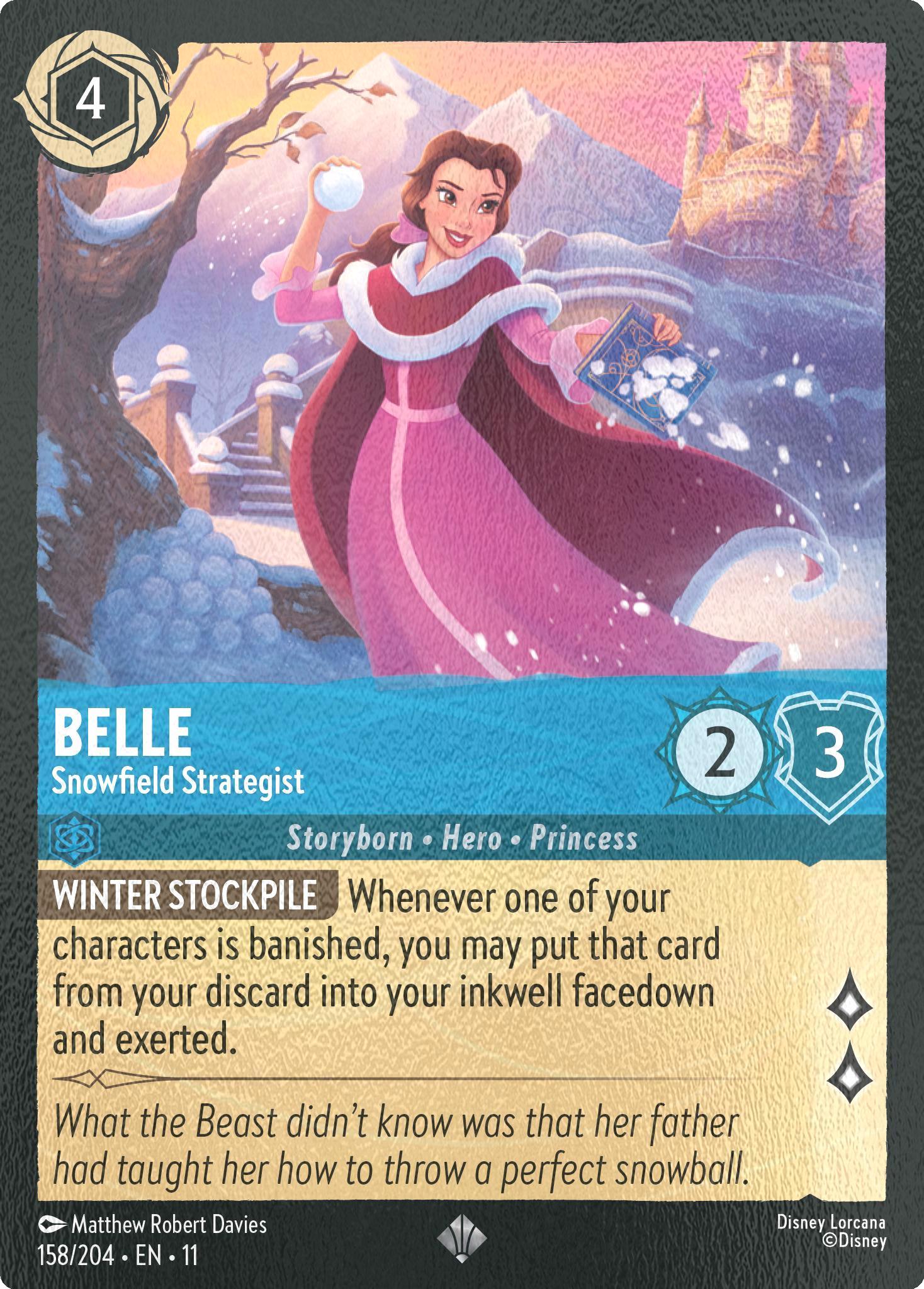 204 winterspell cold – Lorcana Belle - Snowfield Strategist - 158/204 [Winterspell] [Cold Foil]