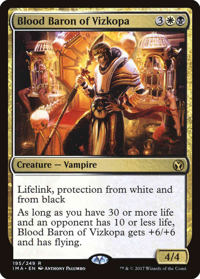 Magic Blood Baron of Vizkopa [195] [Iconic Masters] [Non-Foil]