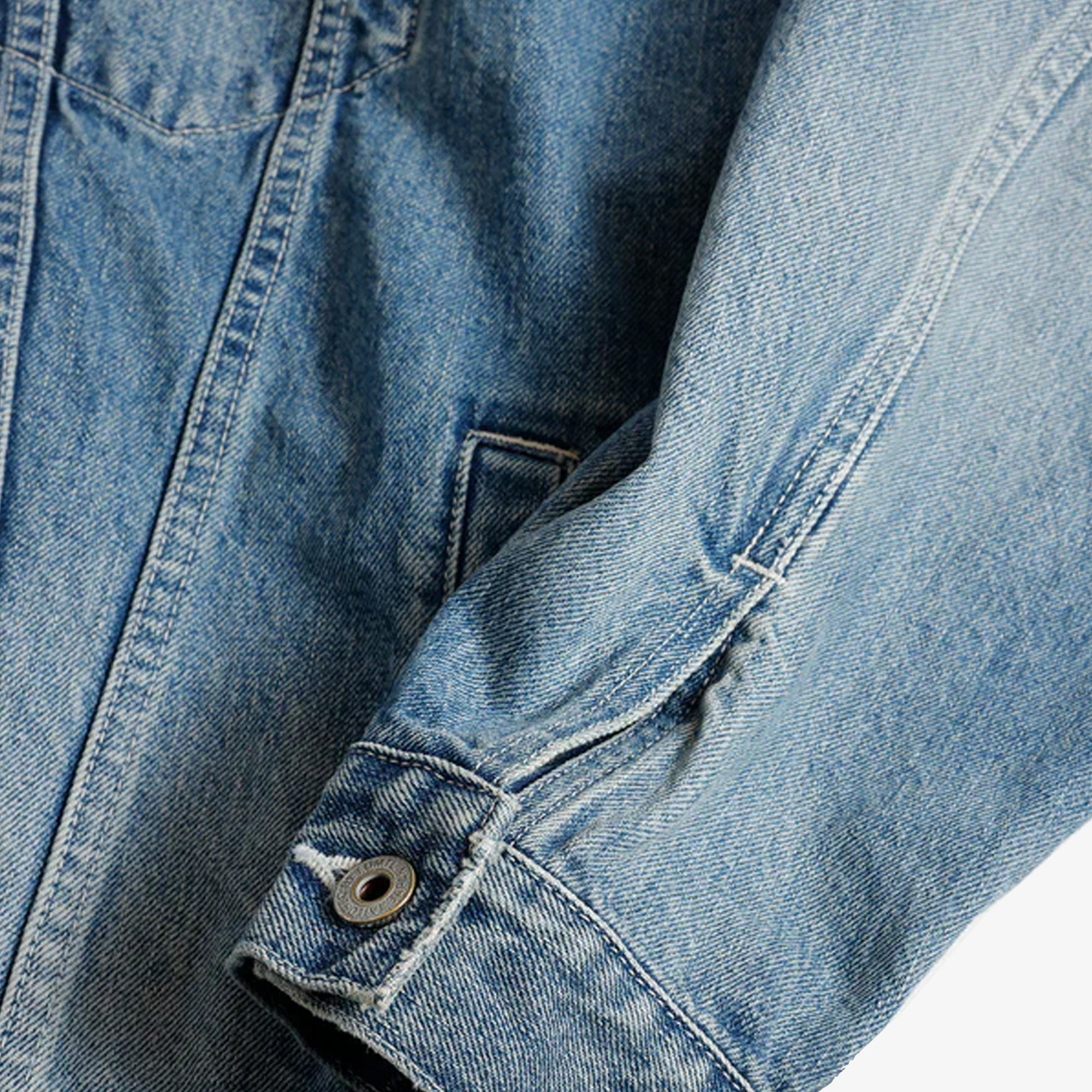 Fdmtl | Denim Haori Jacket 4yr Wash { Indigo - view 5