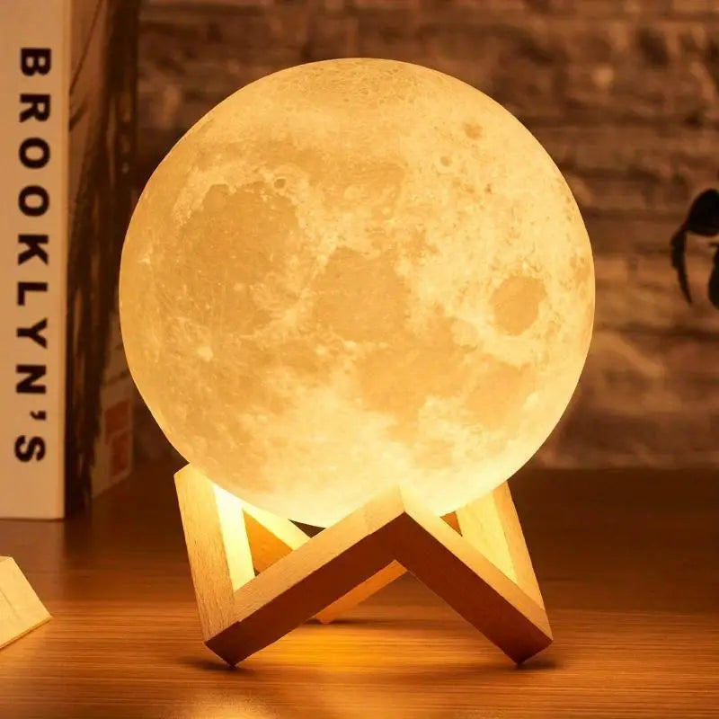 Catterton Multicolored Decorative Moon Lamp