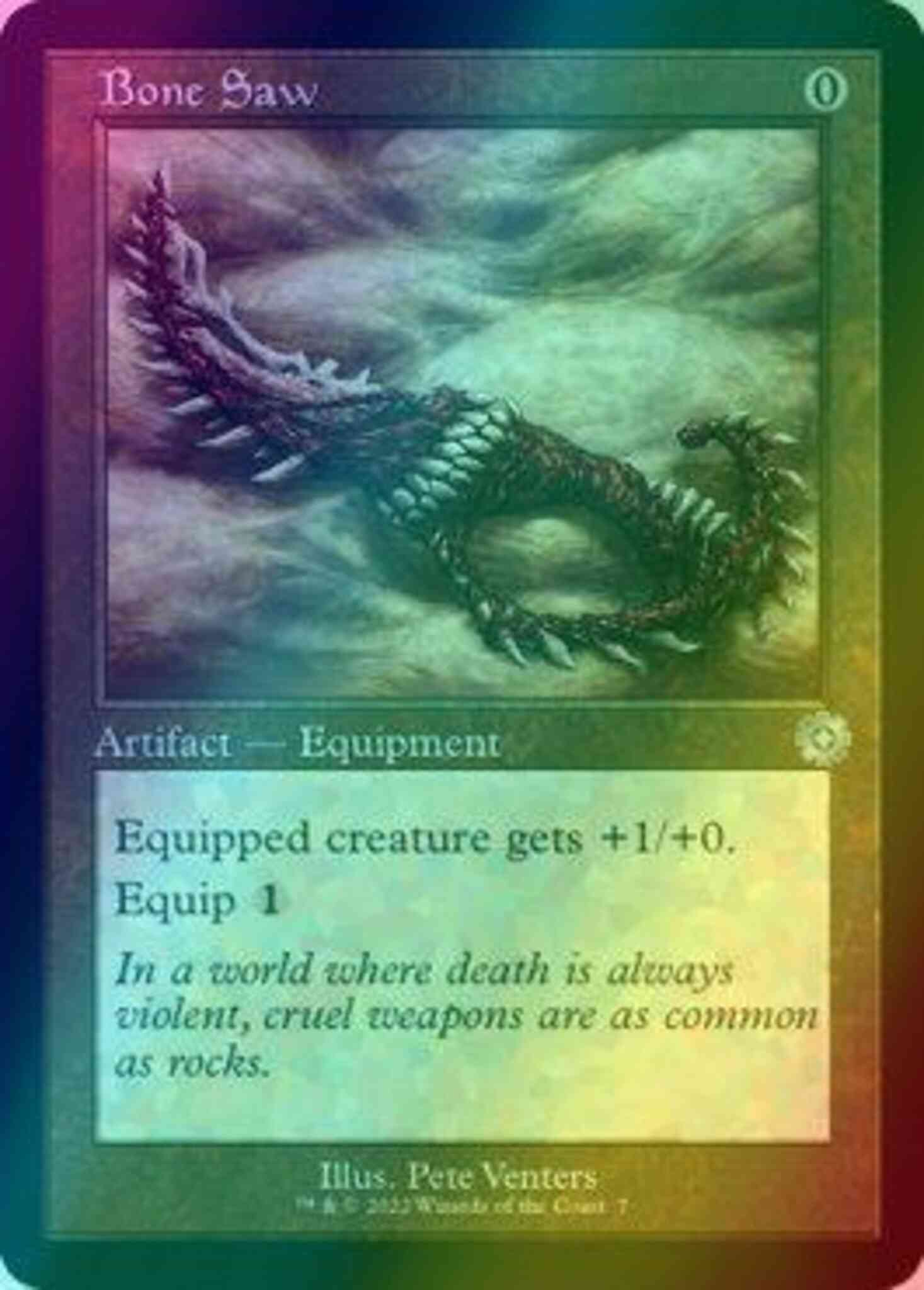 Bone saw 7 – Magic Bone Saw [7] [Retro Frame] [The Brothers' War Retro Artifacts] [Foil]