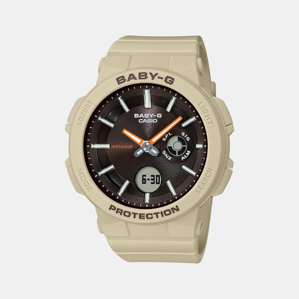 Casio Baby-G Women Quartz Black Dial Analog-Digital Resin Watch BX155