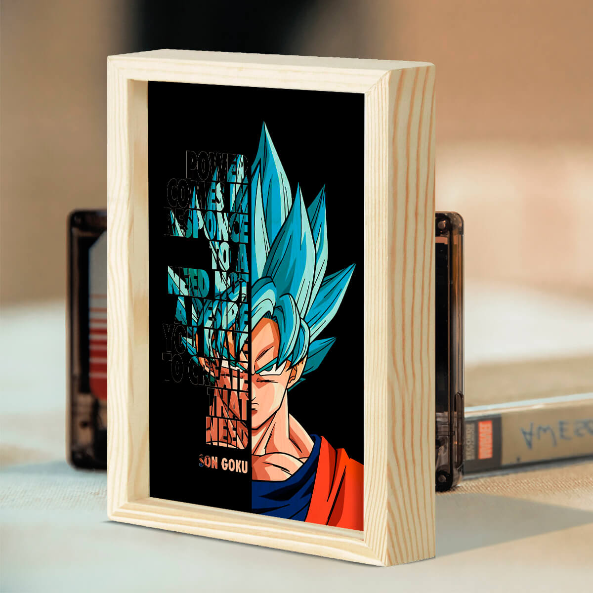 Bigsmall_cc Son Goku Wooden Wall Art - view 2