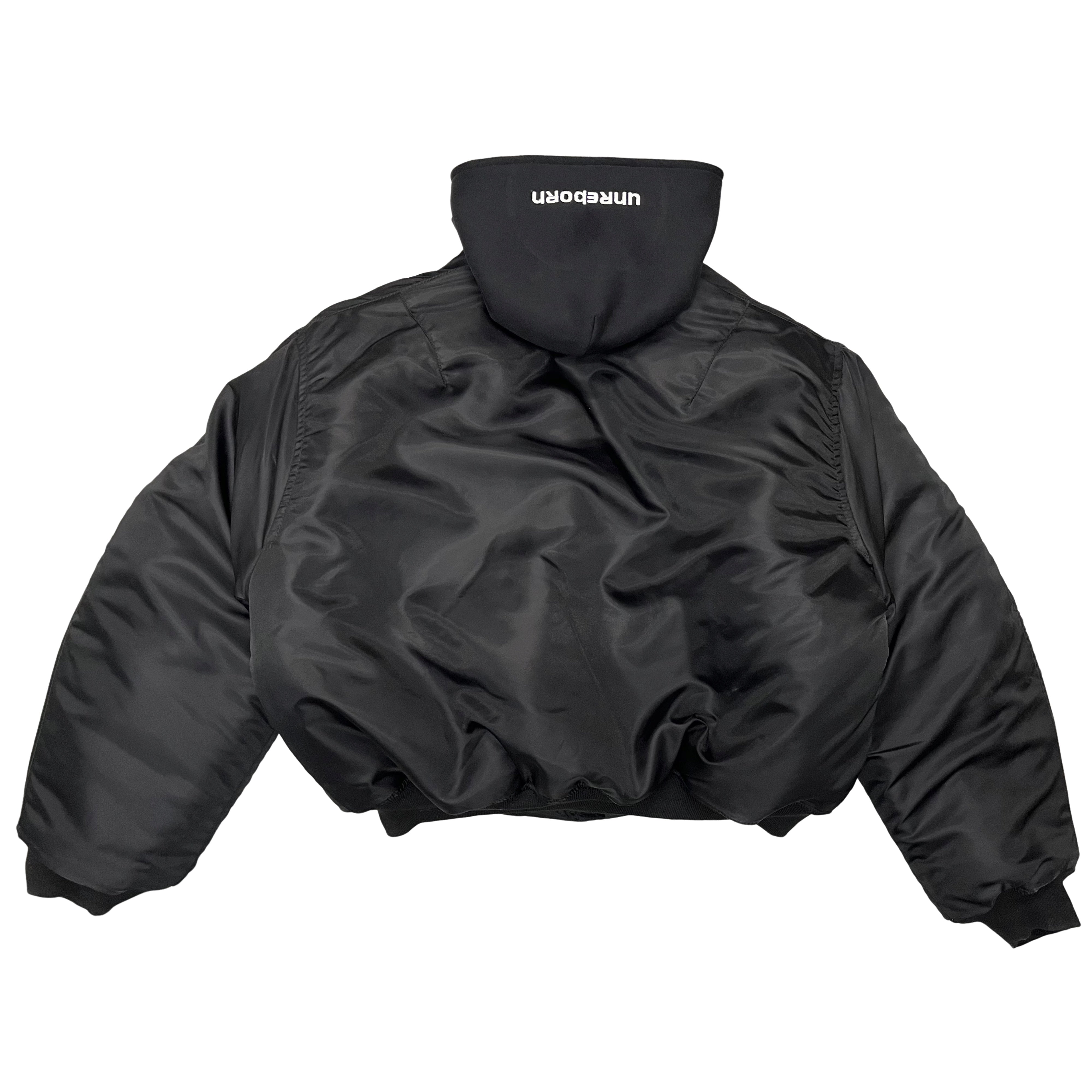 Unreborn Project Black Flight Bomber with embroidered hood - view 2