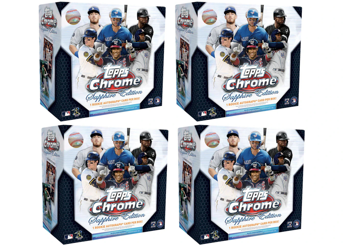 2020 Topps Chrome Sapphire Edition Baseball Box 4x Lot