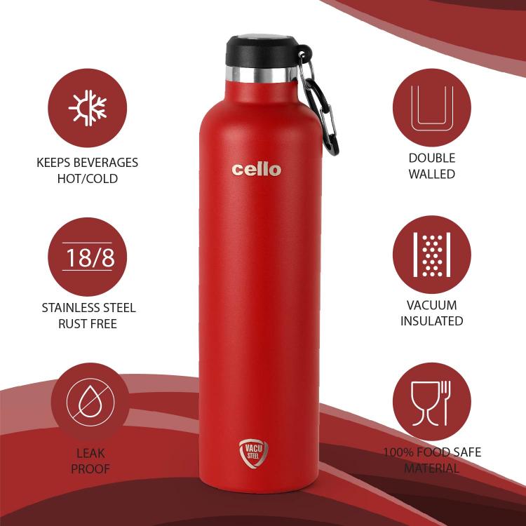Cello Duro Hector Flask, Vacusteel Water Bottle - view 36