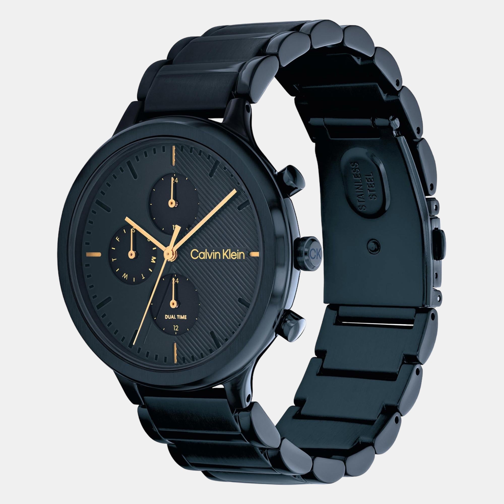 Calvin Klein Energize Women Quartz Black Dial Chronograph Stainless Steel Watch 25200242 - view 2