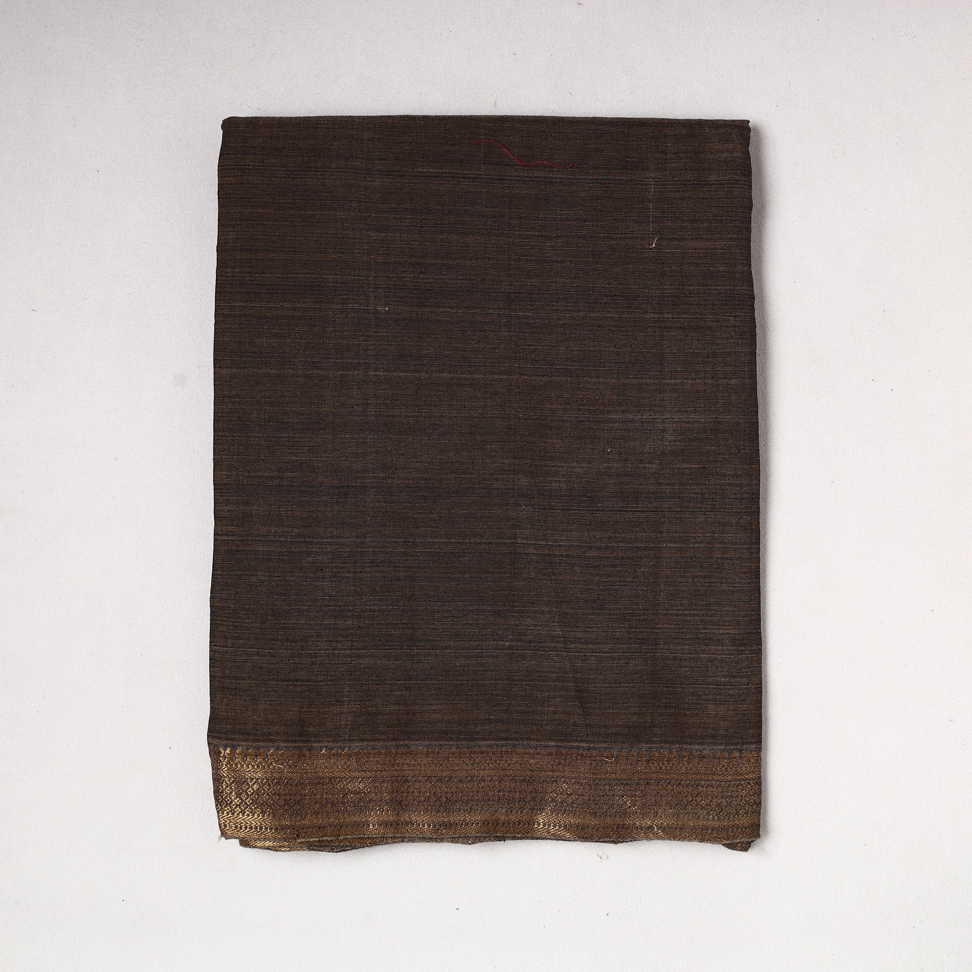 SOUTH KARGHA Brown - Kanchipuram Silk Cotton Precut Fabric (1.4 Meter)