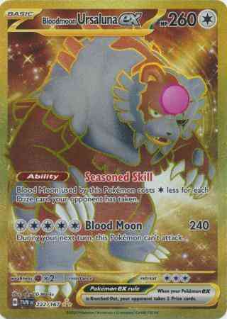 Pokémon Bloodmoon Ursaluna ex - 222/167 - Hyper Rare [sv06-222] [Secret]