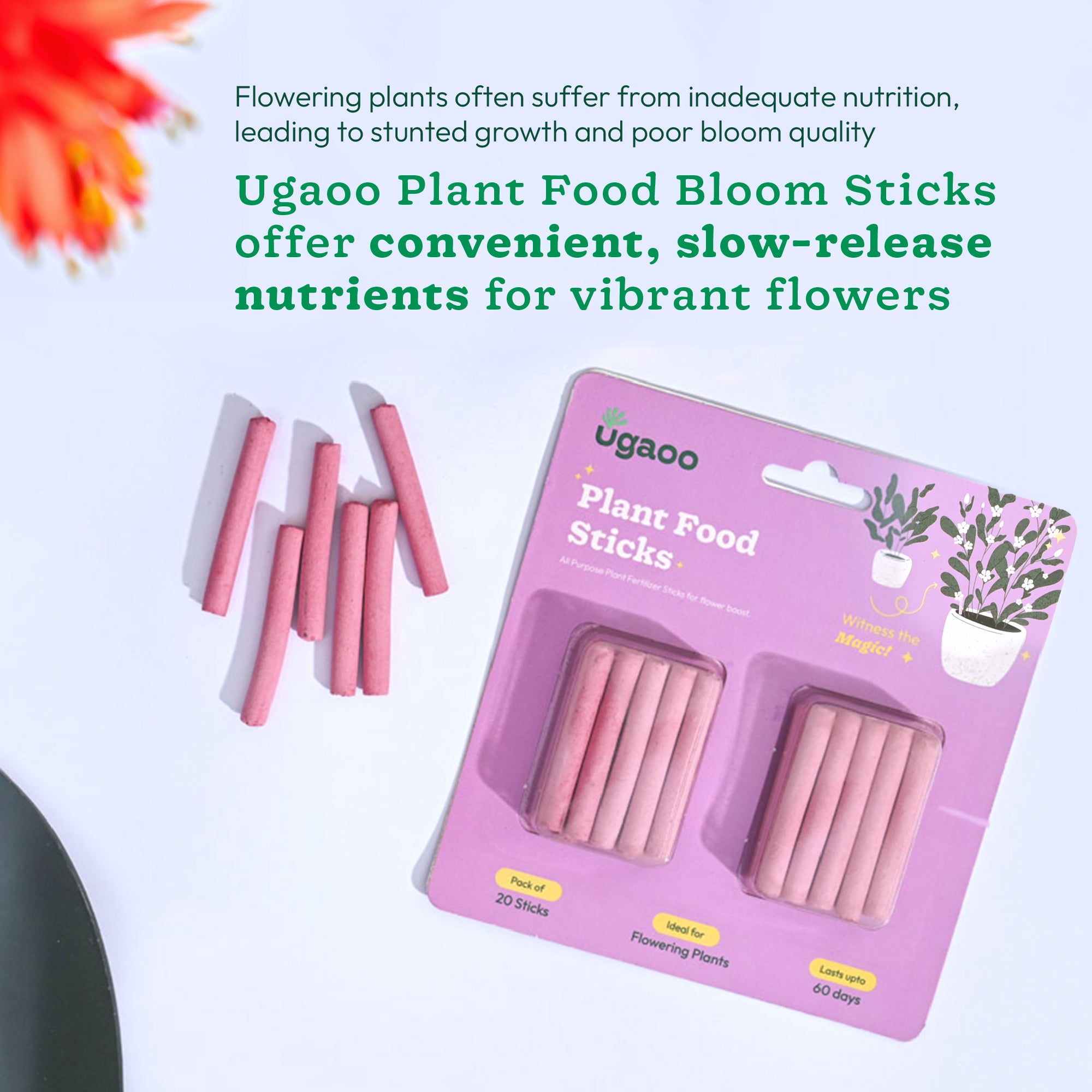 Ugaoo Plant Food Fertilizer Bloom Sticks For Flowering Plants - view 2