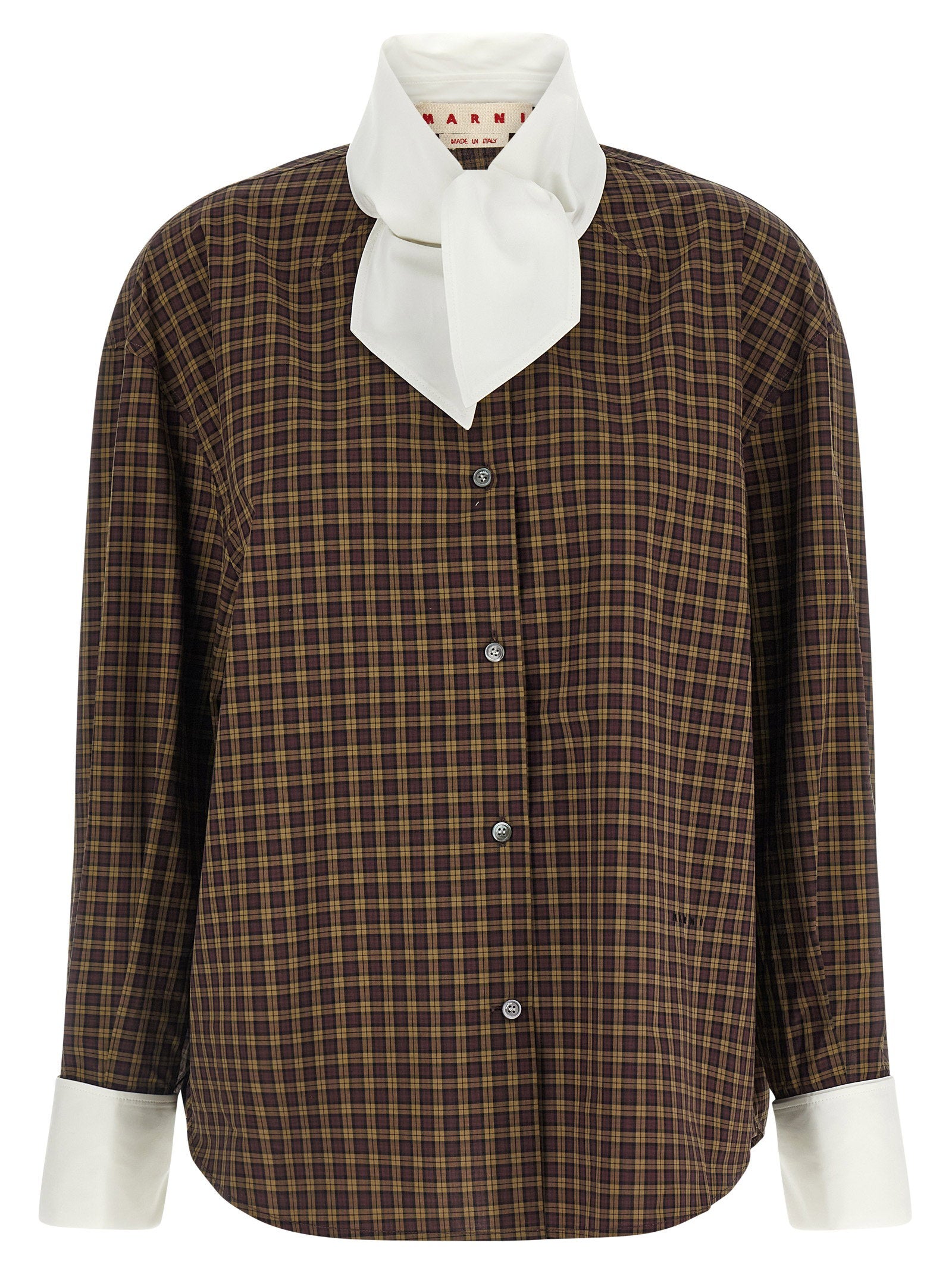 Marni Scarf Collar Shirt – 100% cotton
