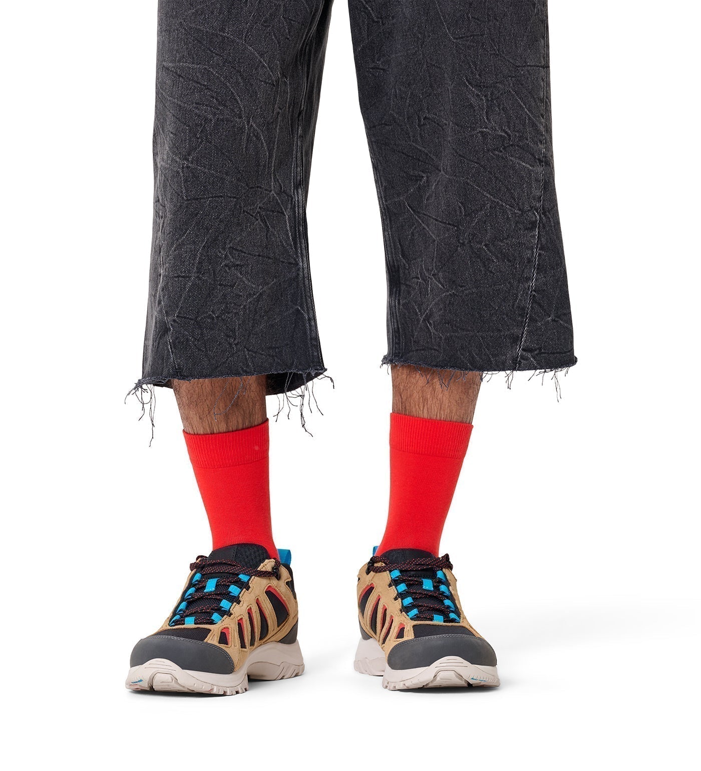 Happy Socks Unisex Red Solid Color Crew Length Socks for Women and Men - view 2